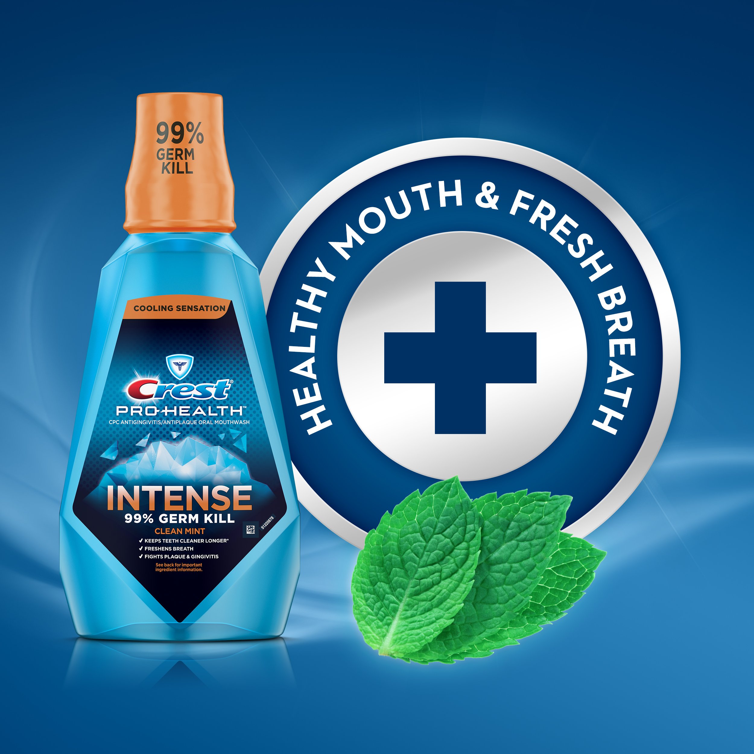 Foto 7 pulgar | Enjuague Bucal Crest Pro Health Intense Cpc Clean Mint 500 Ml X4 - Venta Internacional.