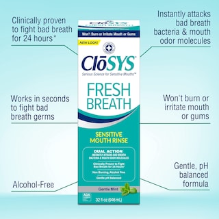 Foto 3 | Enjuague Bucal Closys Sensitive 946 Ml, Paquete De 2 Unidades, Sin Alcohol - Venta Internacional.