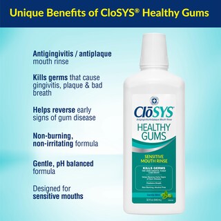 Foto 3 | Enjuague Bucal Closys Healthy Gums Oral Rinse 946 Ml - Venta Internacional.