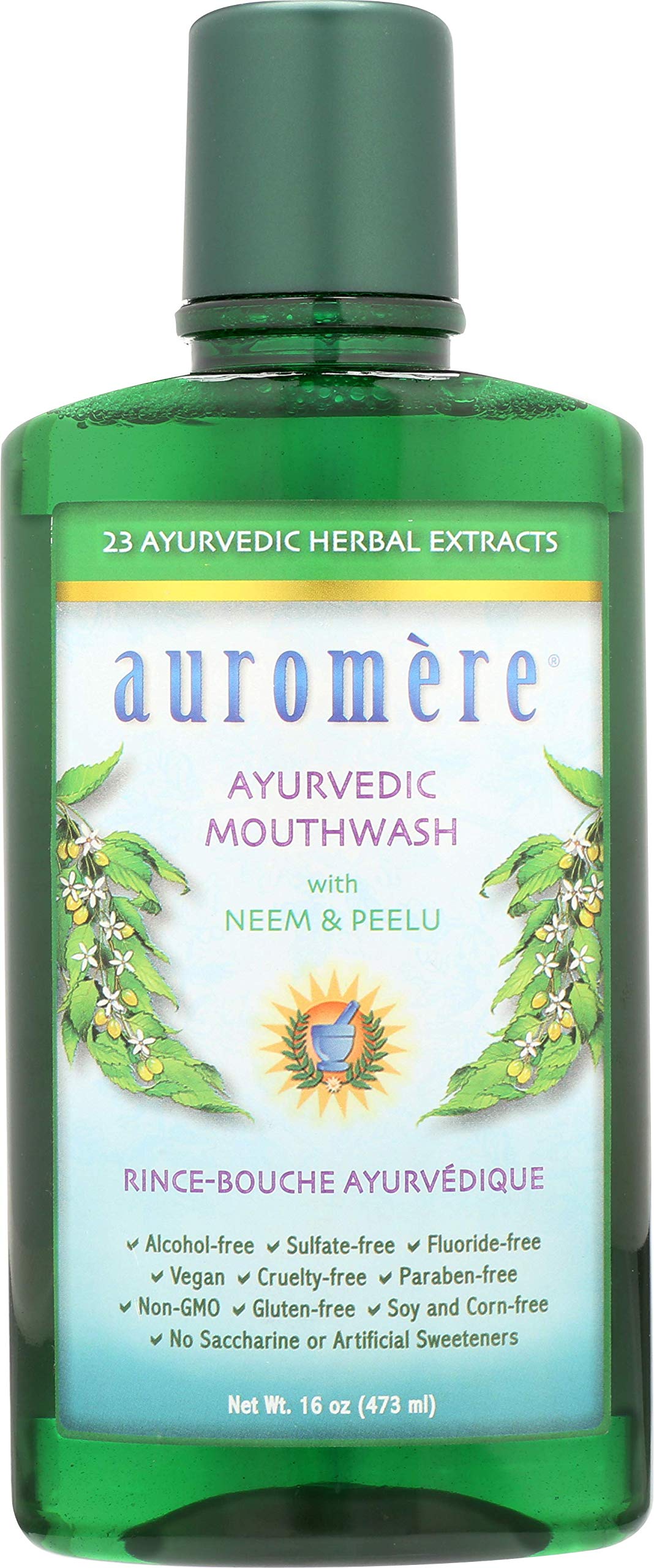 Foto 2 pulgar | Enjuague Bucal Auromere Ayurvedic, Vegano, Sin Alcohol, Sin Flúor, 480 Ml - Venta Internacional.