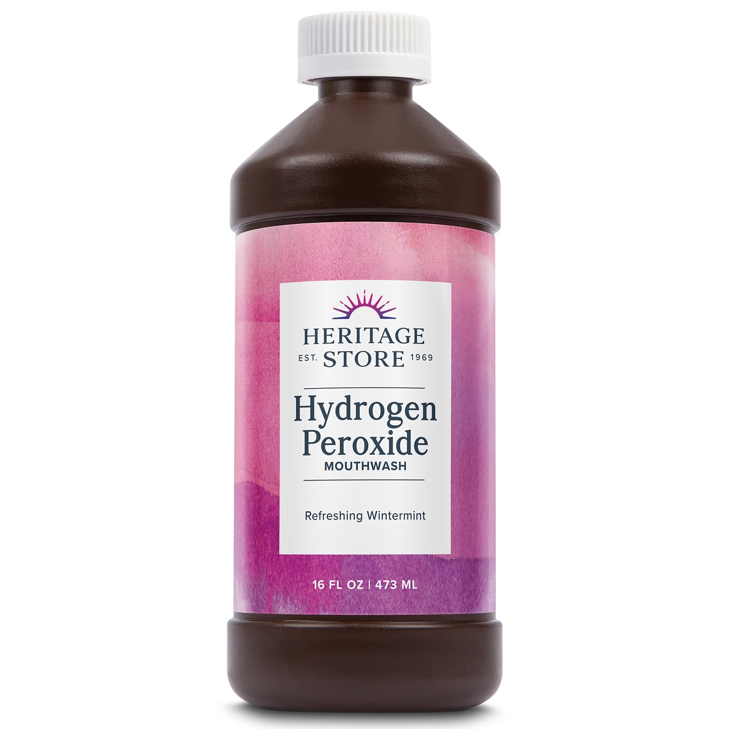 Enjuague Bucal Heritage Store Con Peróxido De Hidrógeno Y Menta Fresca 480 Ml - Venta Internacional.
