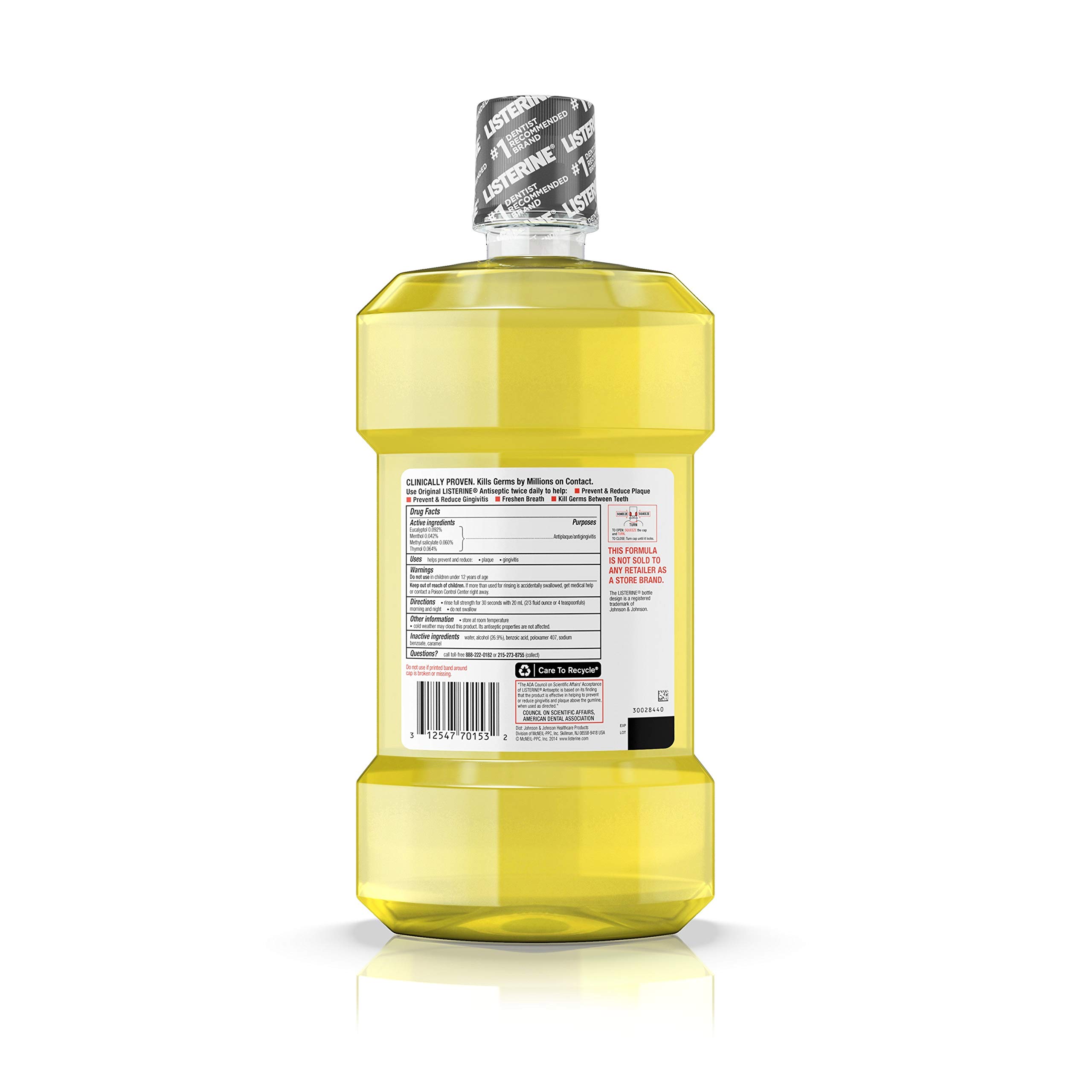 Foto 3 pulgar | Enjuague Bucal Listerine Original Oral Care 1,5 L, Antiséptico - Venta Internacional.