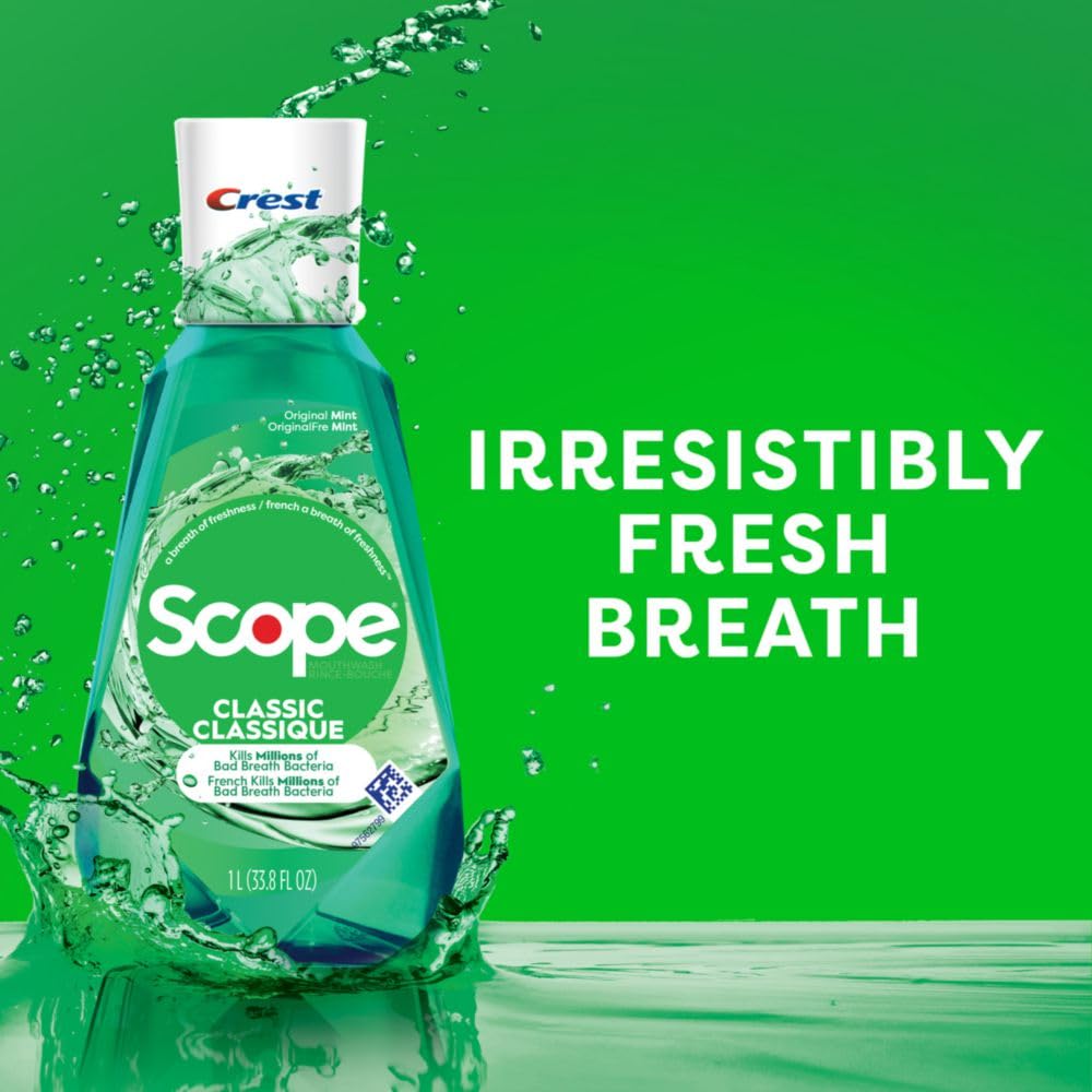 Foto 6 pulgar | Enjuague Bucal Crest Scope Classic Original, 500 Ml, 4 Unidades - Venta Internacional.