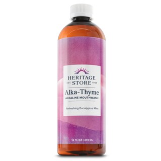 Foto 1 | Enjuague Bucal Heritage Store Alka-thyme Alkaline 480 Ml Cool Mint - Venta Internacional.