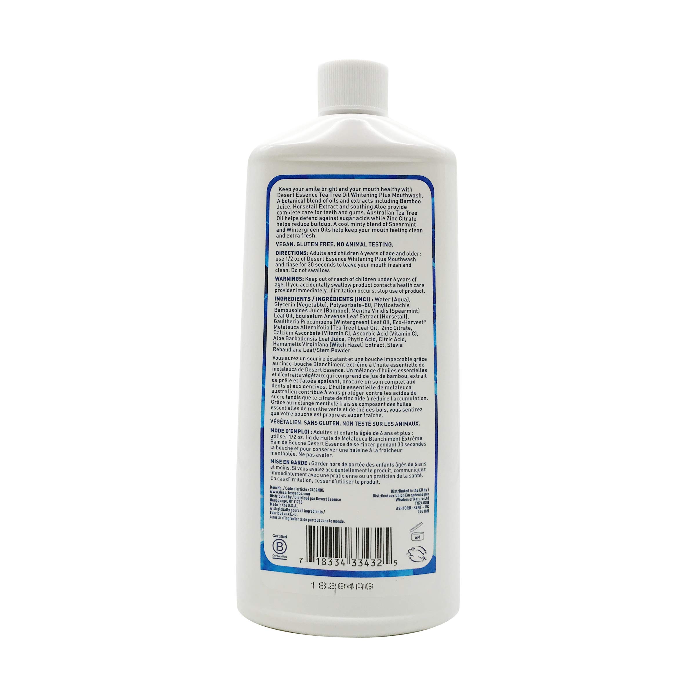 Foto 2 | Enjuague Bucal Desert Essence, Árbol De Té, Menta, 480 Ml, Paquete De 2 - Venta Internacional.