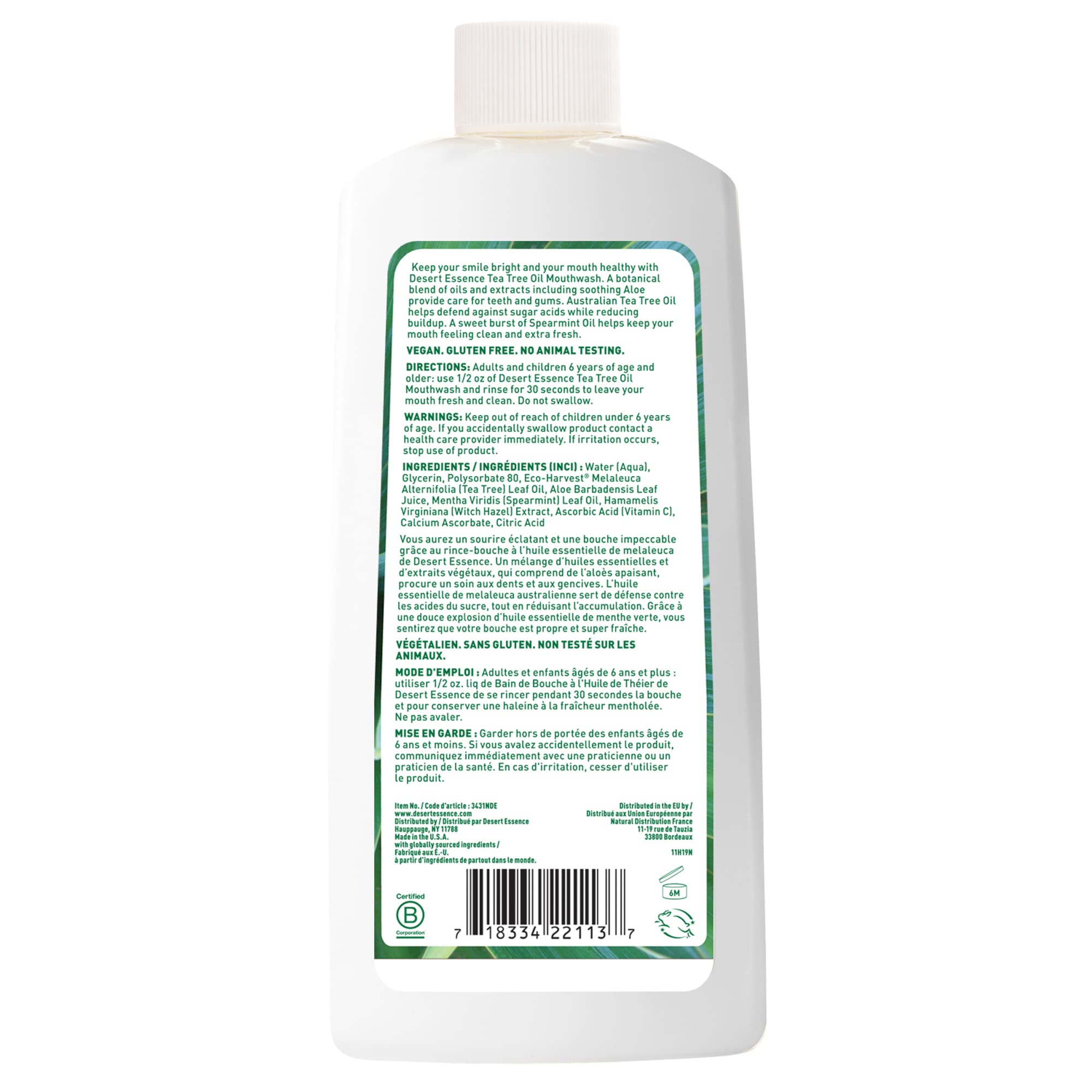 Foto 4 pulgar | Enjuague Bucal Desert Essence  Aceite De Árbol De Té  473 Ml  Paquete De 6 - Venta Internacional.