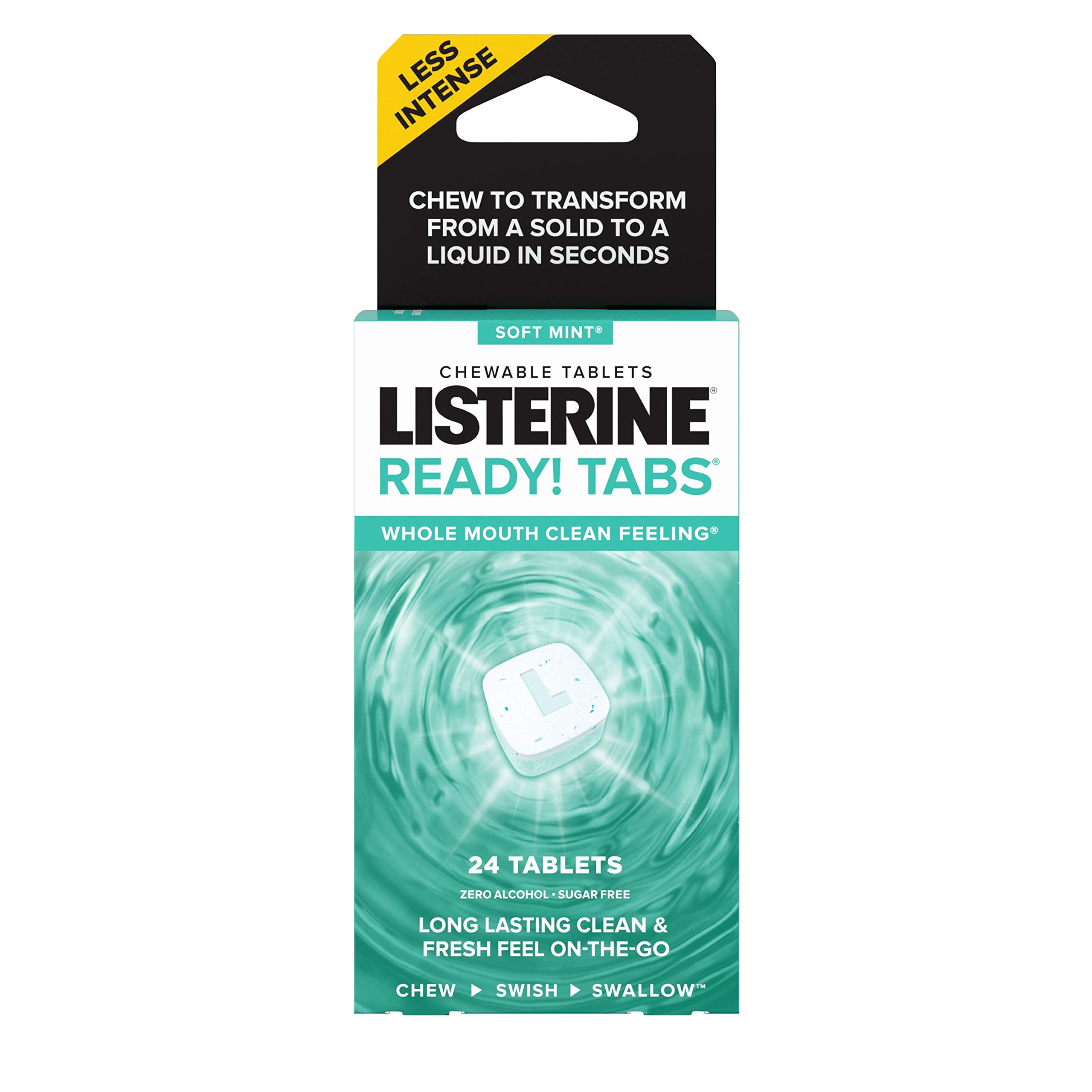 Tabletas Masticables Listerine Ready! Tabletas Con Sabor A Menta Suave  24 Unidades - Venta Internacional.
