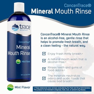 Foto 2 | Enjuague Bucal Trace Minerals Concentrace Mineral 500 Ml Menta - Venta Internacional.