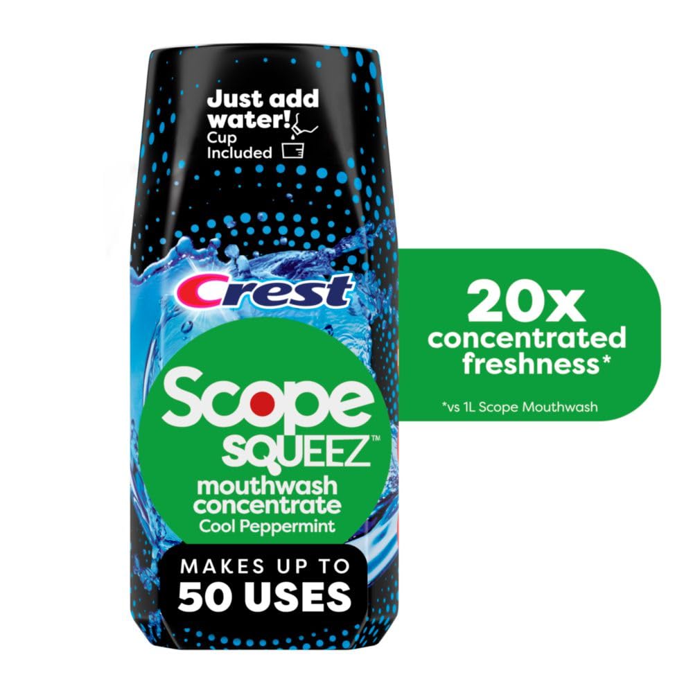 Foto 2 pulgar | Enjuague Bucal Crest Scope Squeez Cool Peppermint  Botella De 50 Ml - Venta Internacional.