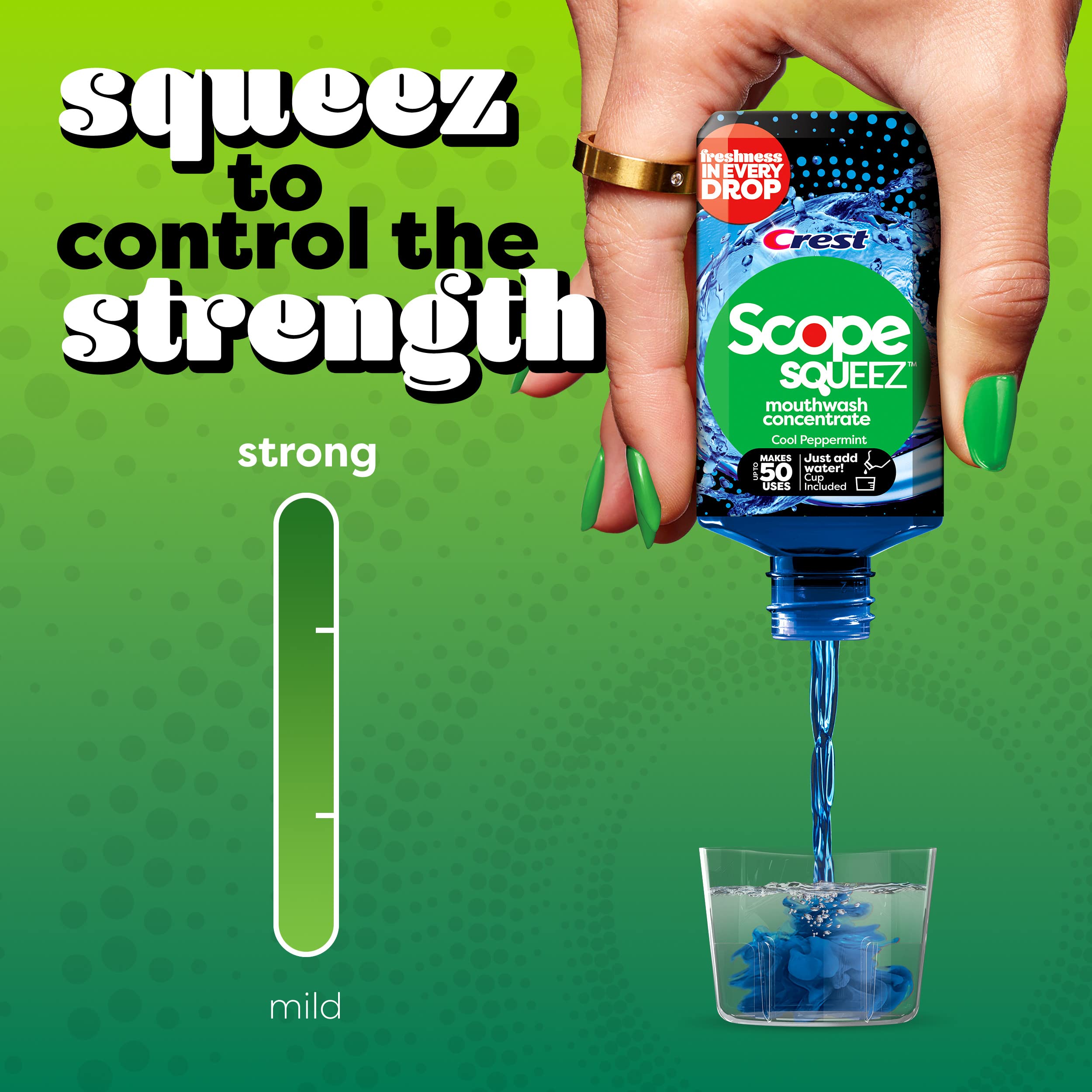 Foto 4 pulgar | Enjuague Bucal Crest Scope Squeez Cool Peppermint  Botella De 50 Ml - Venta Internacional.