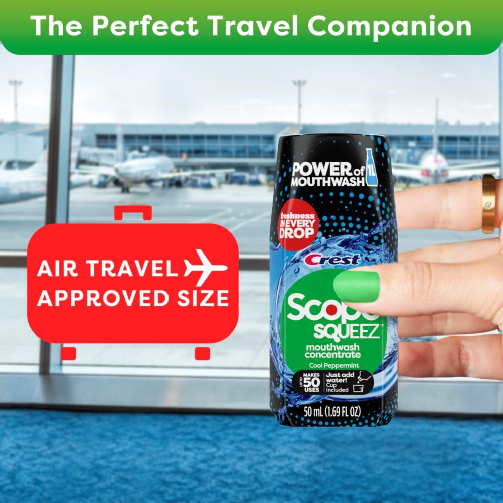 Foto 5 | Enjuague Bucal Crest Scope Squeez Cool Peppermint  Botella De 50 Ml - Venta Internacional.