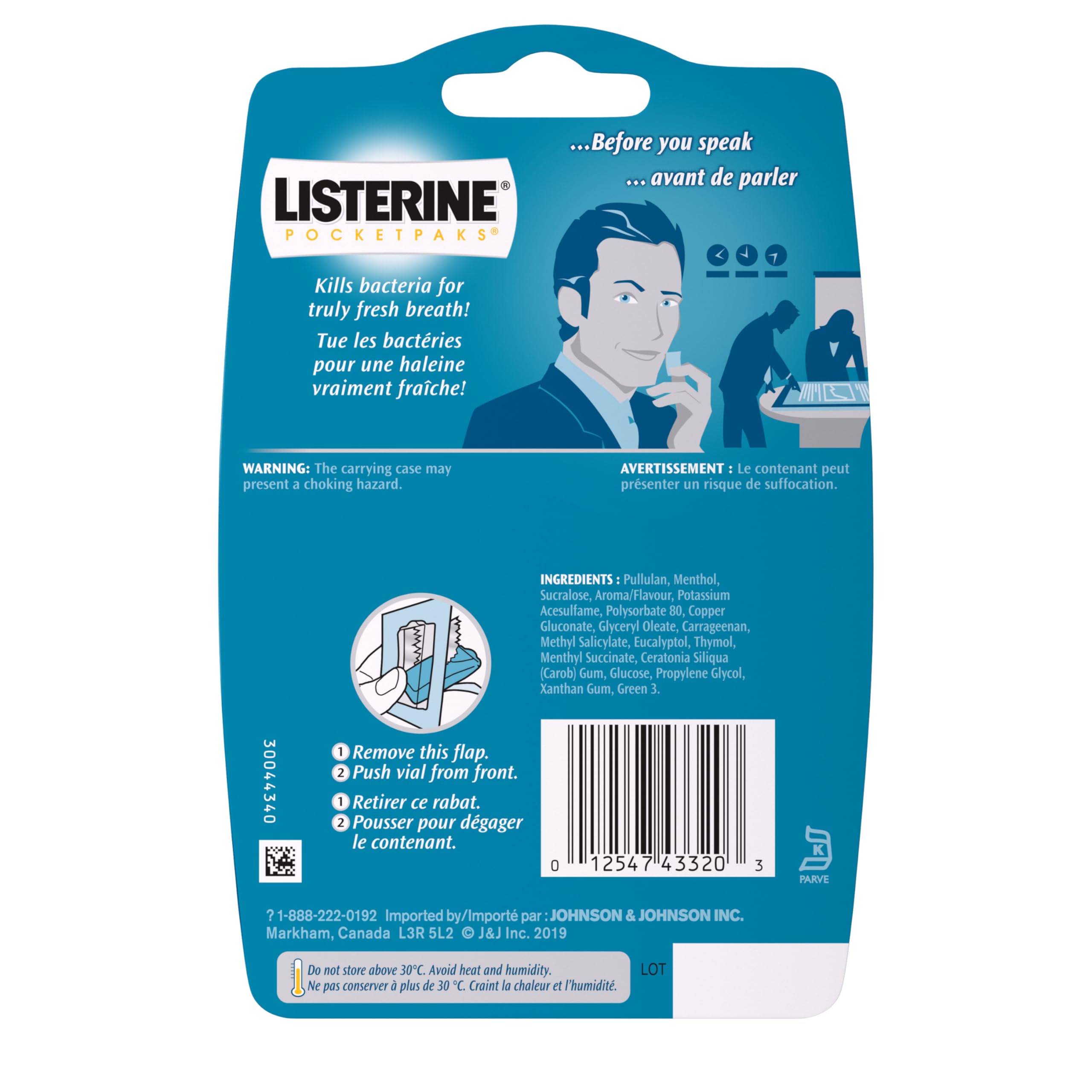 Foto 3 pulgar | Breath Strips Listerine Pocketpaks Cool Mint  72 Unidades  2 Unidades - Venta Internacional.