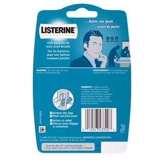 Foto 2 | Breath Strips Listerine Pocketpaks Cool Mint 72 Unidades 2 Unidades - Venta Internacional.