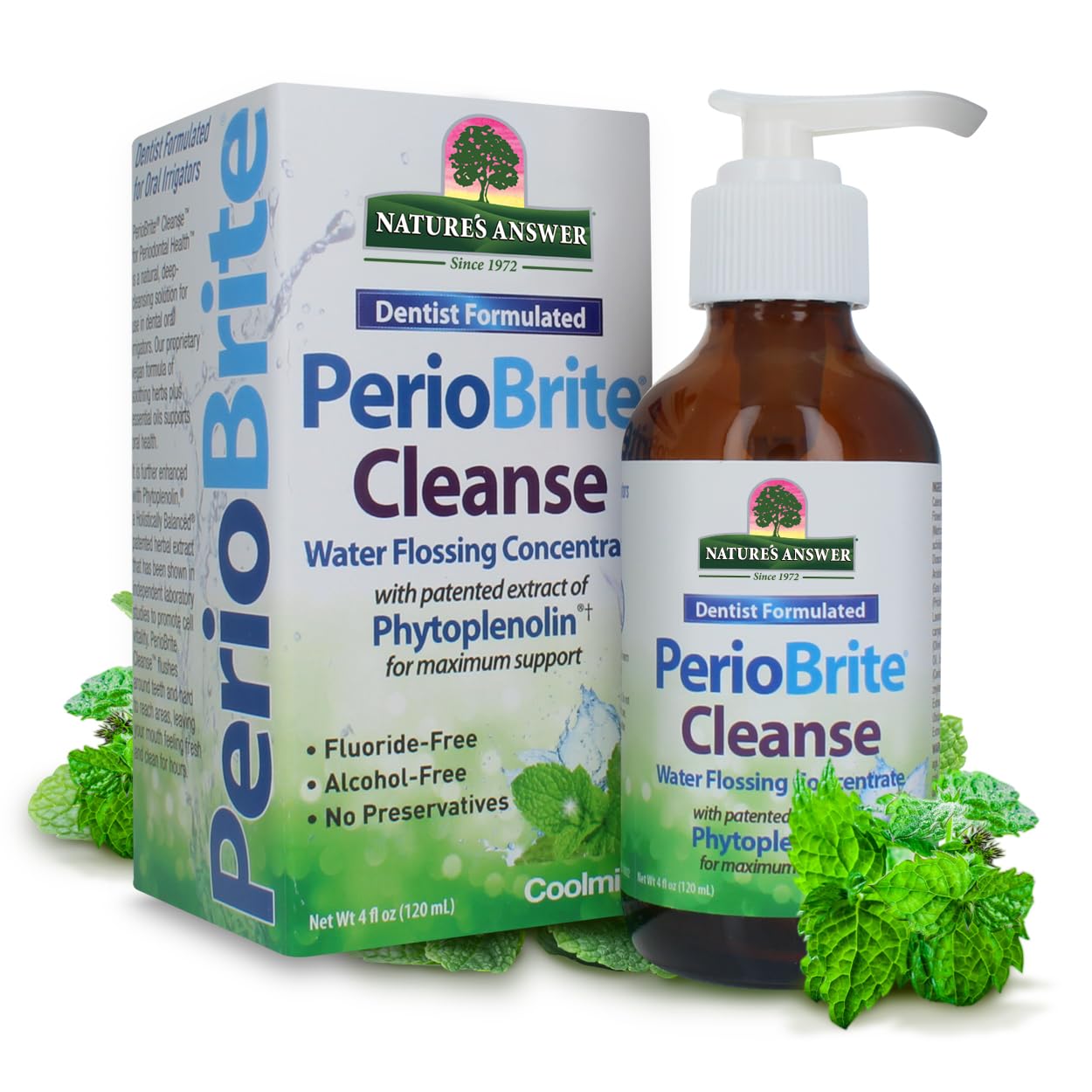 Foto 2 pulgar | Enjuague Bucal Nature's Answer Periocleanse Cool Mint 120 ml - Venta Internacional