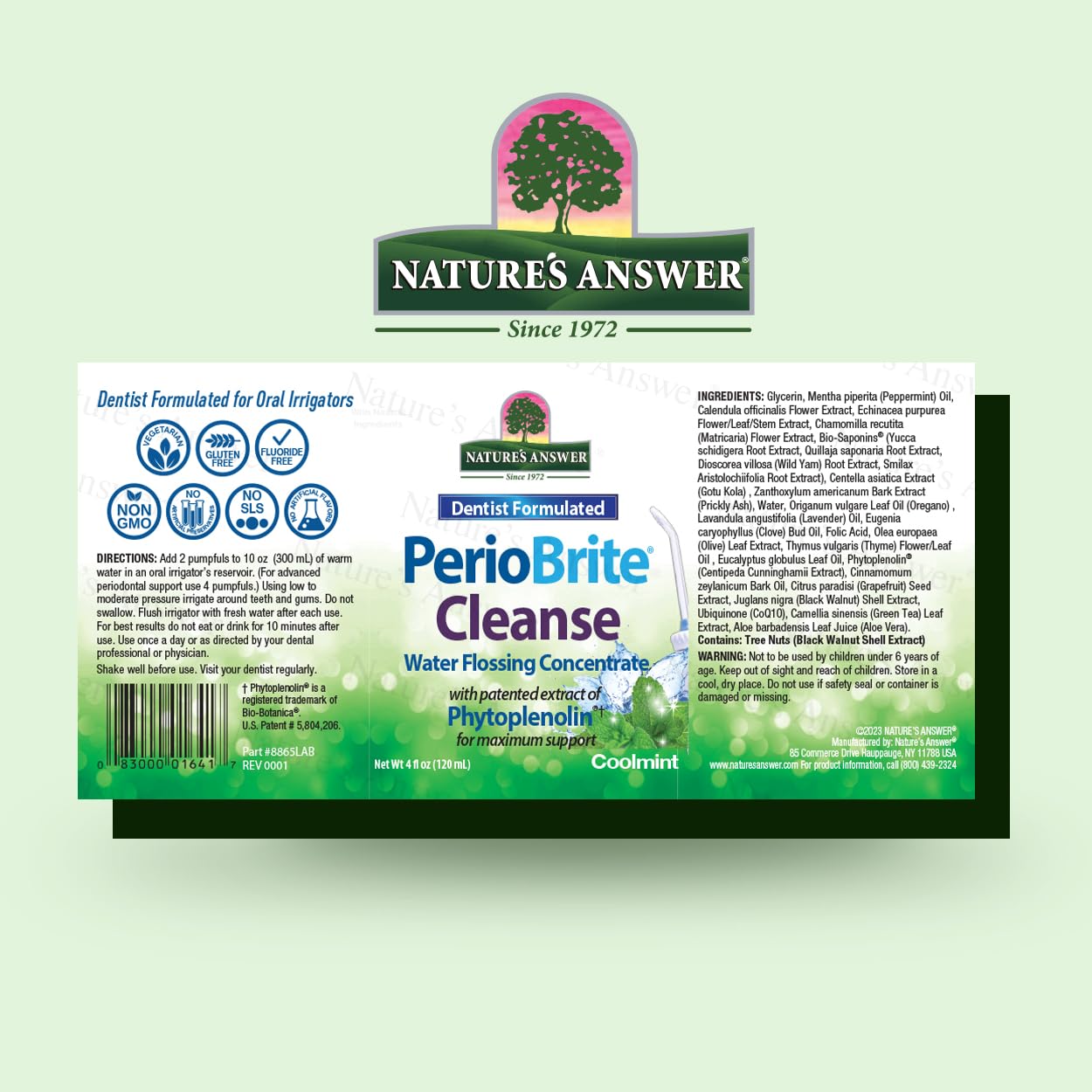 Foto 3 pulgar | Enjuague Bucal Nature's Answer Periocleanse Cool Mint 120 ml - Venta Internacional
