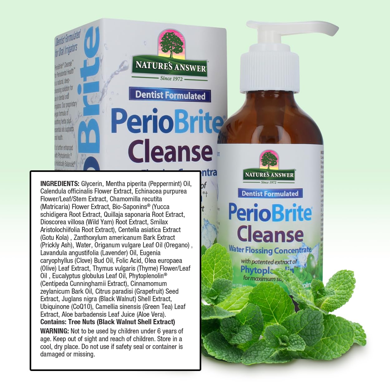 Foto 6 pulgar | Enjuague Bucal Nature's Answer Periocleanse Cool Mint 120 ml - Venta Internacional