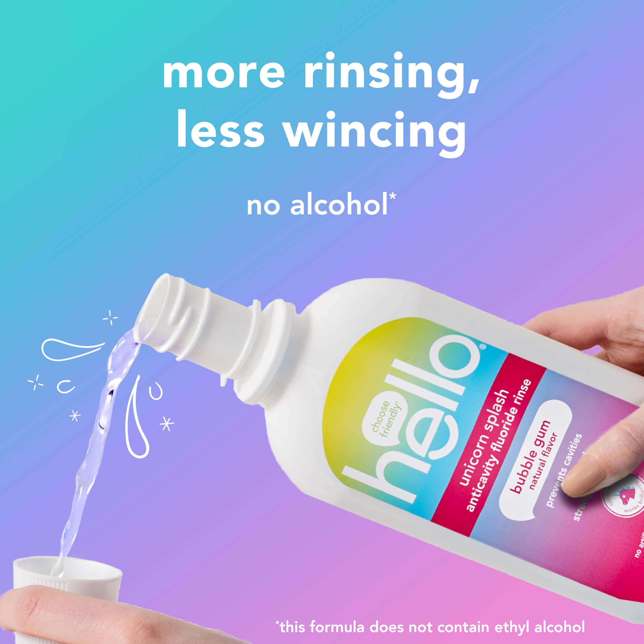 Foto 6 pulgar | Enjuague Bucal Hello Kids Con Sabor A Chicle Con Forma De Unicornio  480 Ml (paquete De 3) - Venta Internacional.
