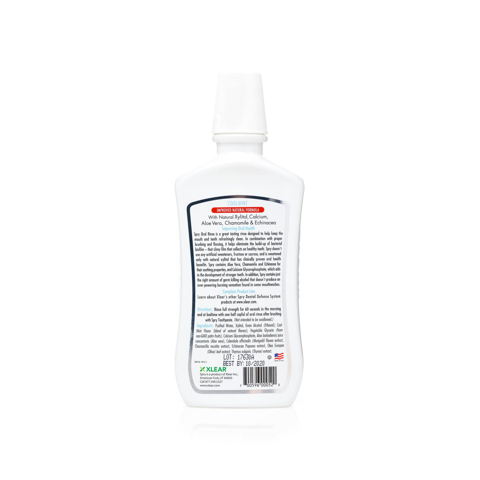 Foto 3 pulgar | Enjuague Bucal Spry Natural  Sin Xilitol Y Flúor  Soporte Para Esmalte  480 Ml - Venta Internacional.