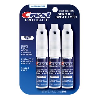 Foto 1 | Breath Spray Crest Pro-health Sin Alcohol Menta Limpia 7 Ml 3 Unidades - Venta Internacional.