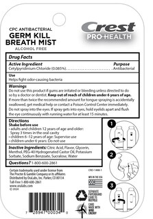 Foto 5 | Breath Spray Crest Pro-health Sin Alcohol Menta Limpia 7 Ml 3 Unidades - Venta Internacional.