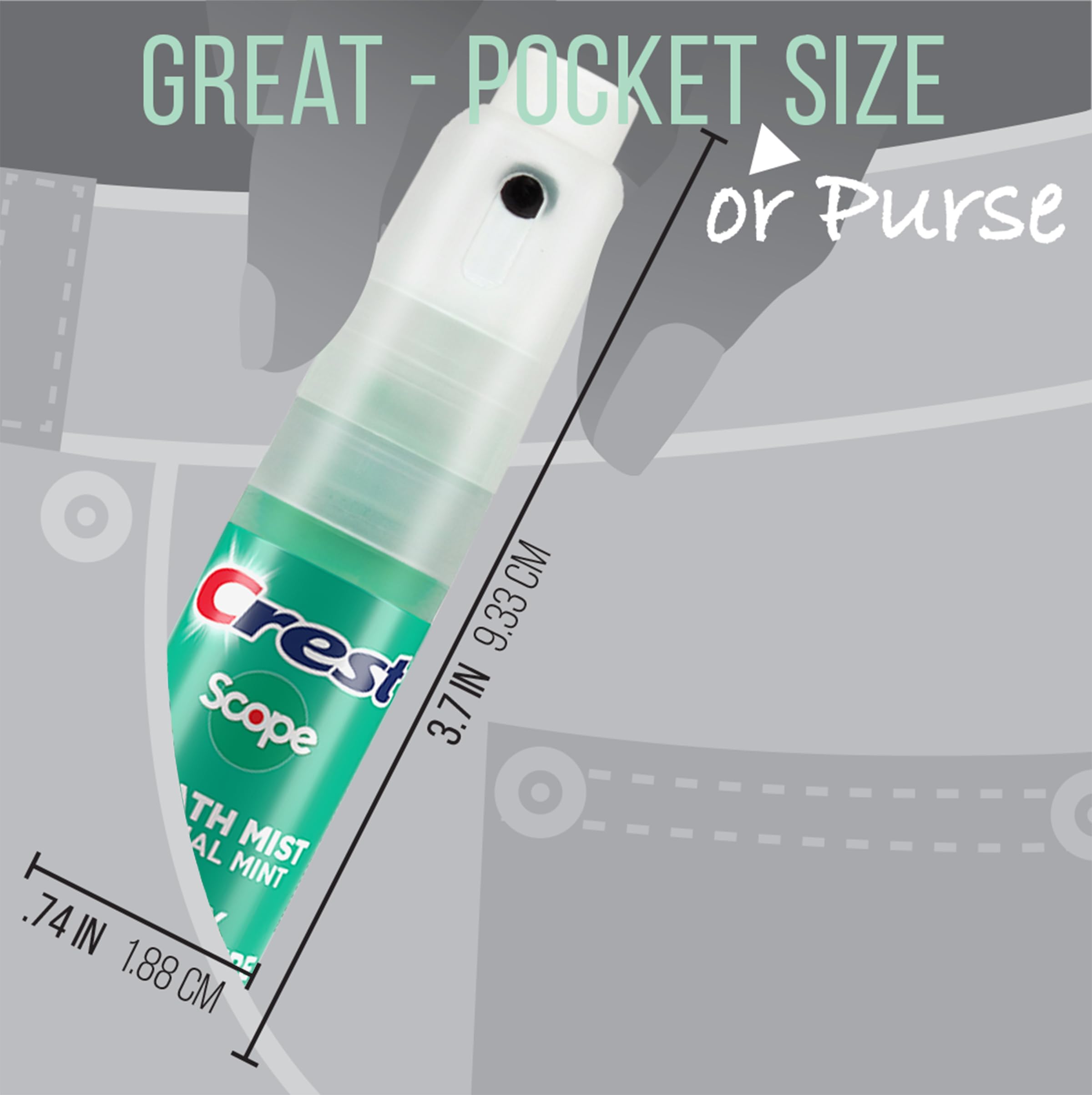 Foto 6 pulgar | Breath Mist Spray Crest Scope Mint  7 Ml  Paquete De 4 - Venta Internacional.