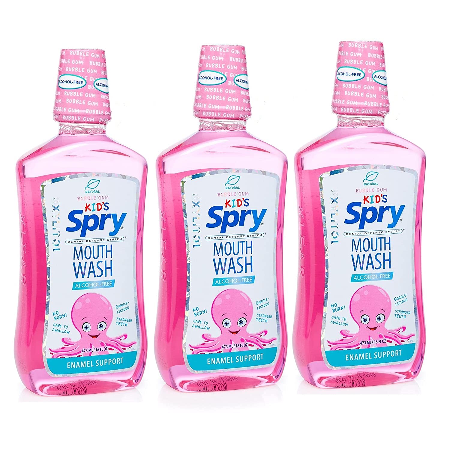 Enjuague Bucal Spry Natural  Sin Xilitol Y Flúor  Soporte Para Esmalte  480 Ml - Venta Internacional.