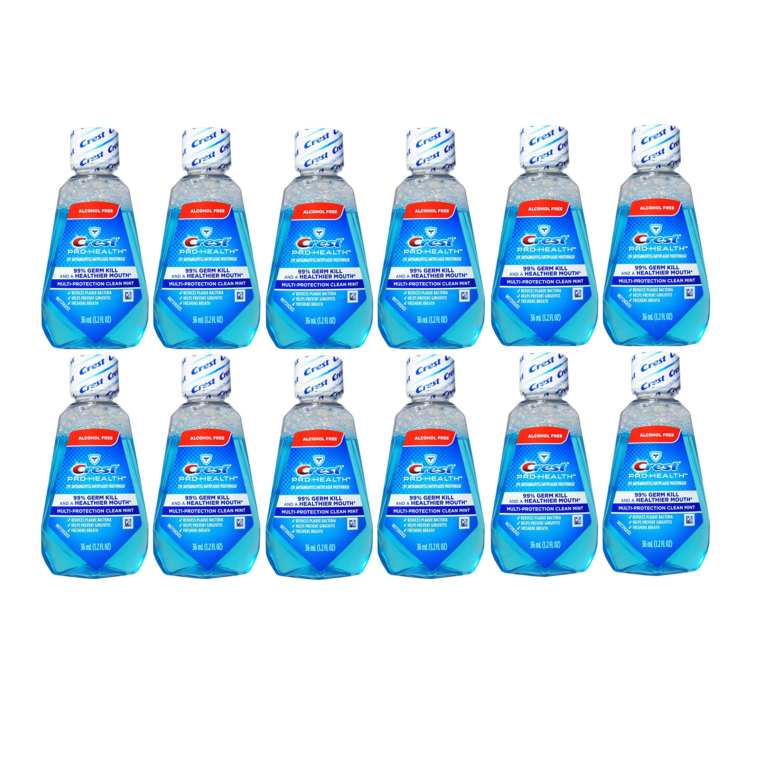 Enjuague Bucal Crest Pro-health Clean Mint Travel  Tamaño 32 Ml (x12) - Venta Internacional.