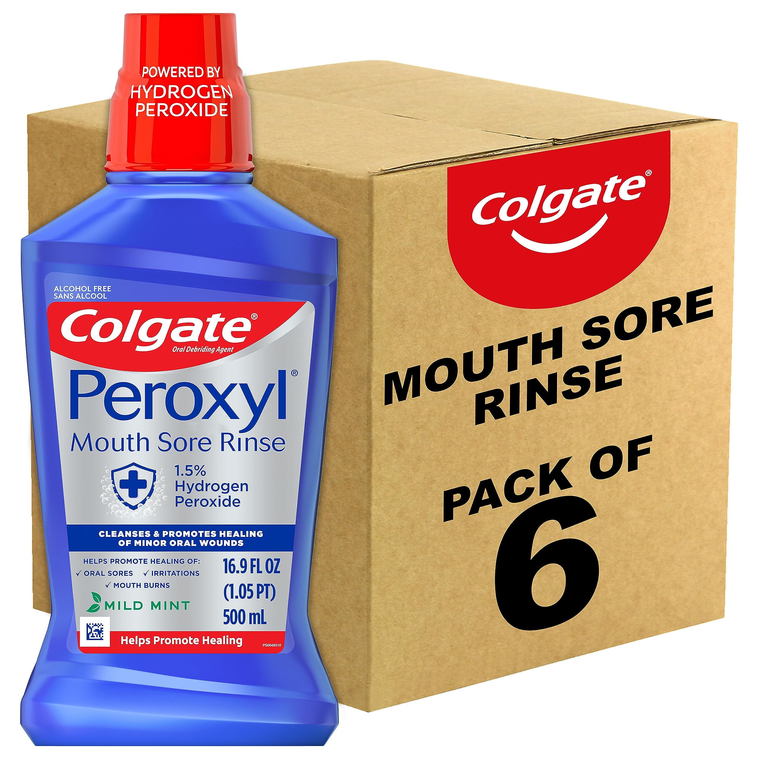 Enjuague Bucal Colgate Peroxyl Antiseptic 500 Ml Con Peróxido De Hidrógeno Al 1 5% - Venta Internacional.