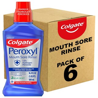 Foto 1 | Enjuague Bucal Colgate Peroxyl Antiseptic 500 Ml Con Peróxido De Hidrógeno Al 1 5% - Venta Internacional.