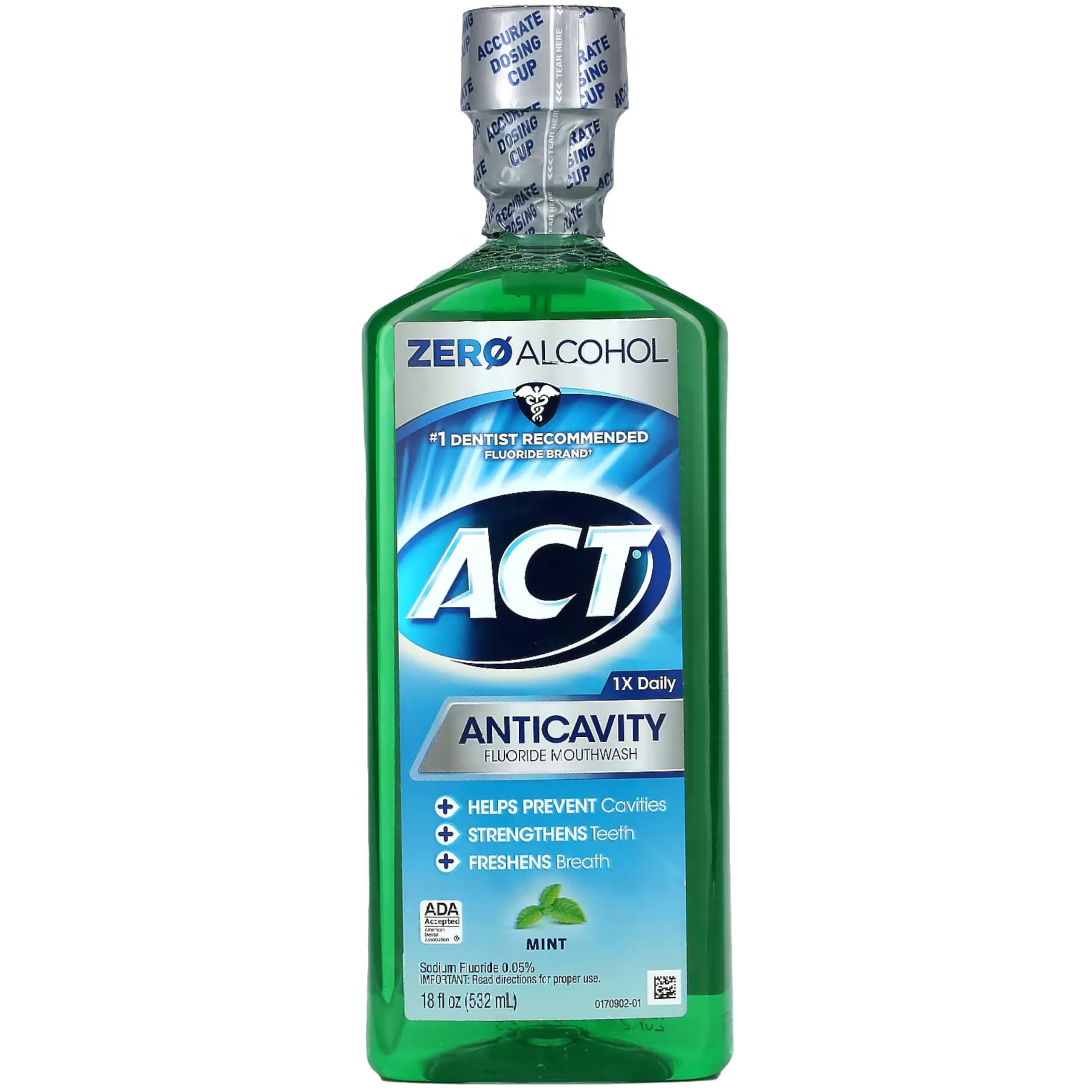 Enjuague Bucal Act Anticaries Con Flúor Y Menta  532 Ml (paquete De 2) - Venta Internacional.