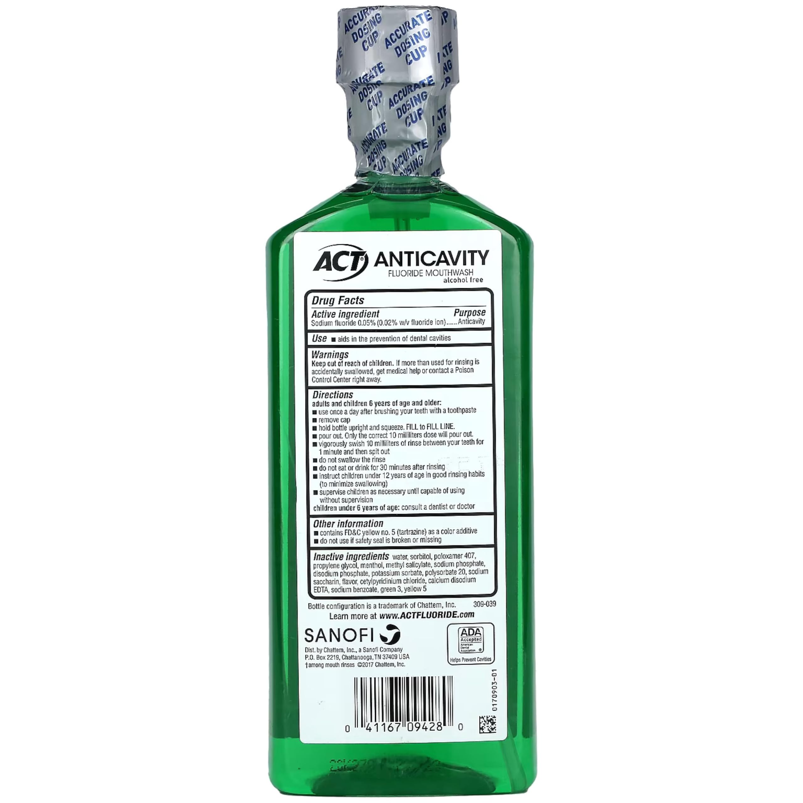 Foto 7 pulgar | Enjuague Bucal Act Anticaries Con Flúor Y Menta  532 Ml (paquete De 2) - Venta Internacional.