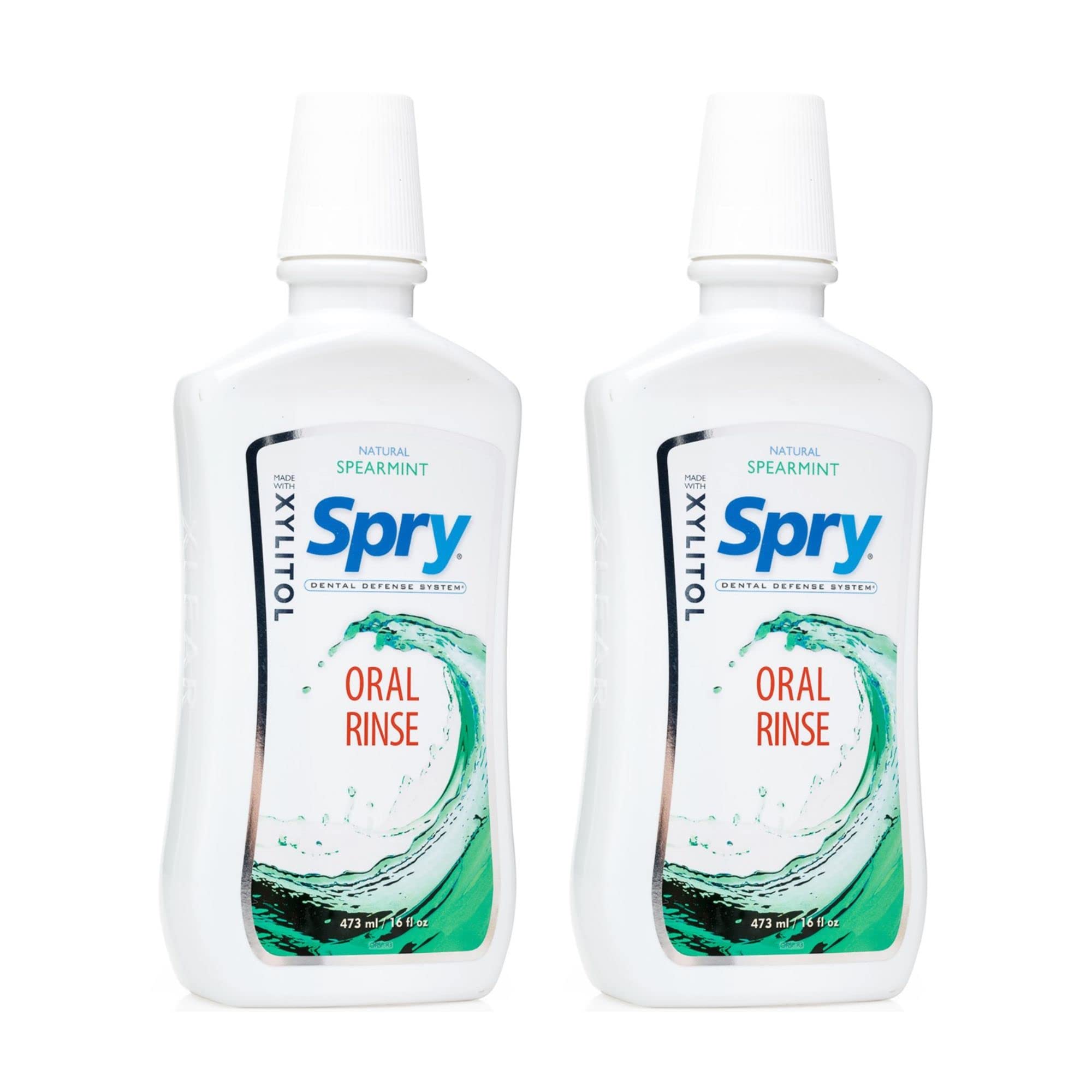 Enjuague Bucal Spry Natural  Sin Xilitol Y Flúor  Soporte Para Esmalte  480 Ml - Venta Internacional.