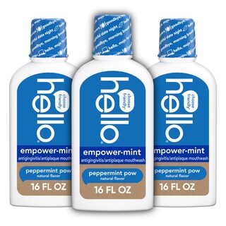 Foto 1 | Enjuague Bucal Hello Empower-mint Sin Flúor Sin Alcohol 480 Ml Paquete De 3 - Venta Internacional.