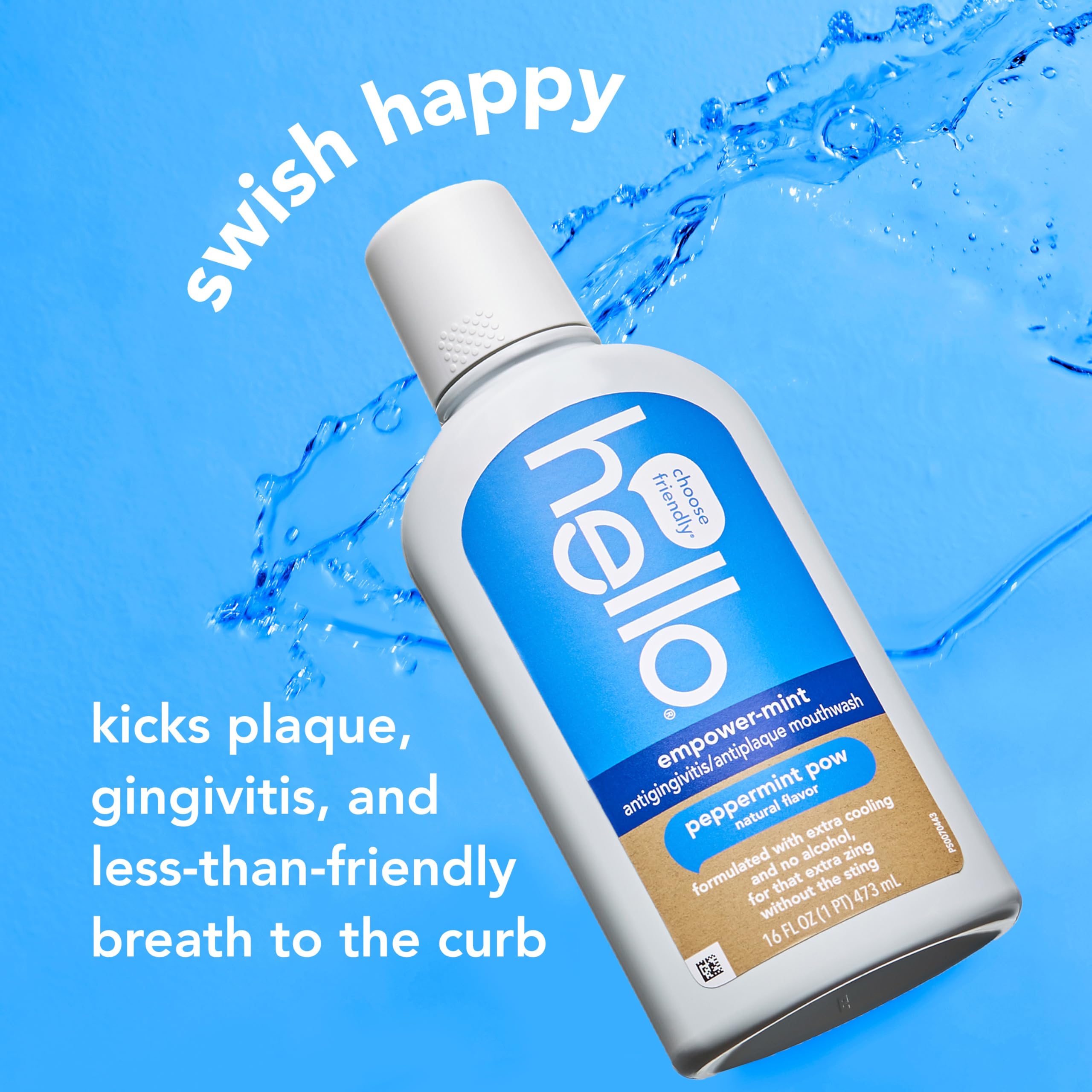 Foto 4 pulgar | Enjuague Bucal Hello Empower-mint  Sin Flúor  Sin Alcohol  480 Ml  Paquete De 3 - Venta Internacional.