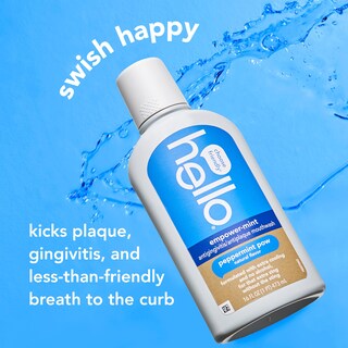 Foto 3 | Enjuague Bucal Hello Empower-mint Sin Flúor Sin Alcohol 480 Ml Paquete De 3 - Venta Internacional.