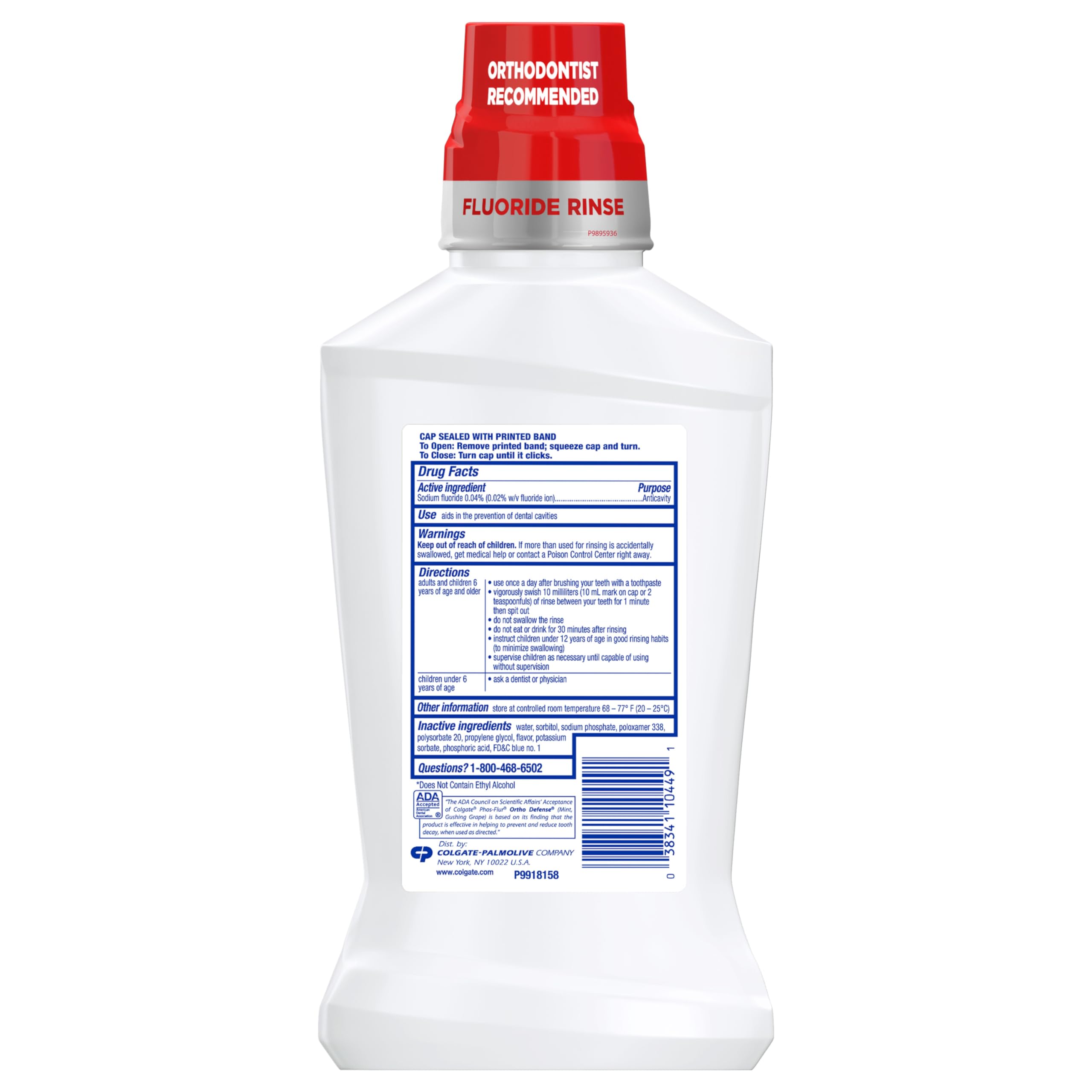 Foto 2 | Enjuague Con Flúor Colgate Ortho Defense Phos Flur Anticaries - Venta Internacional.