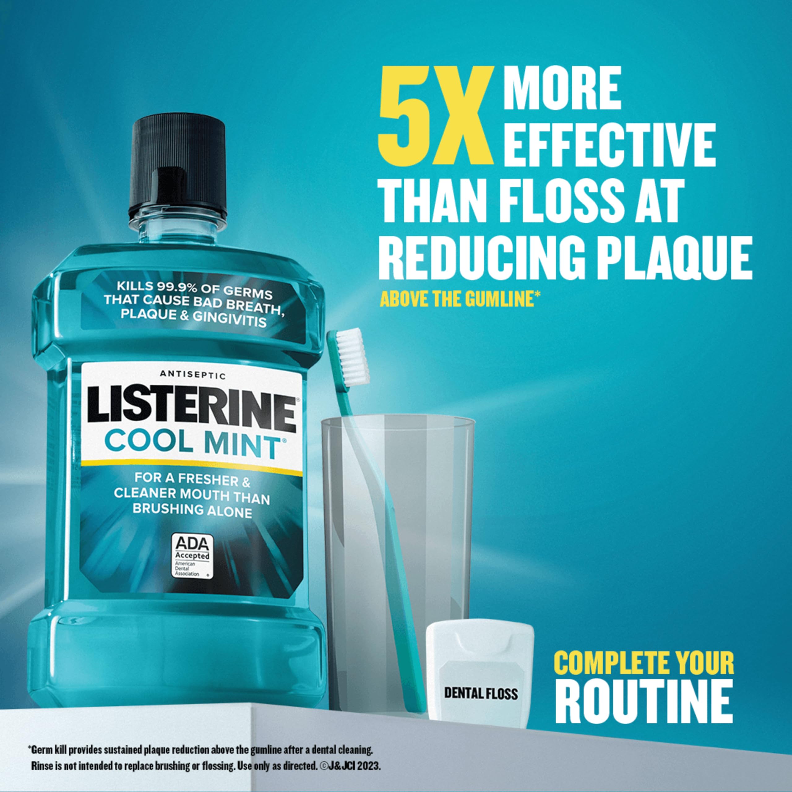 Foto 3 pulgar | Enjuague Bucal Listerine Cool Mint  Antiséptico  250 Ml  8.5 Onzas Líquidas - Venta Internacional.