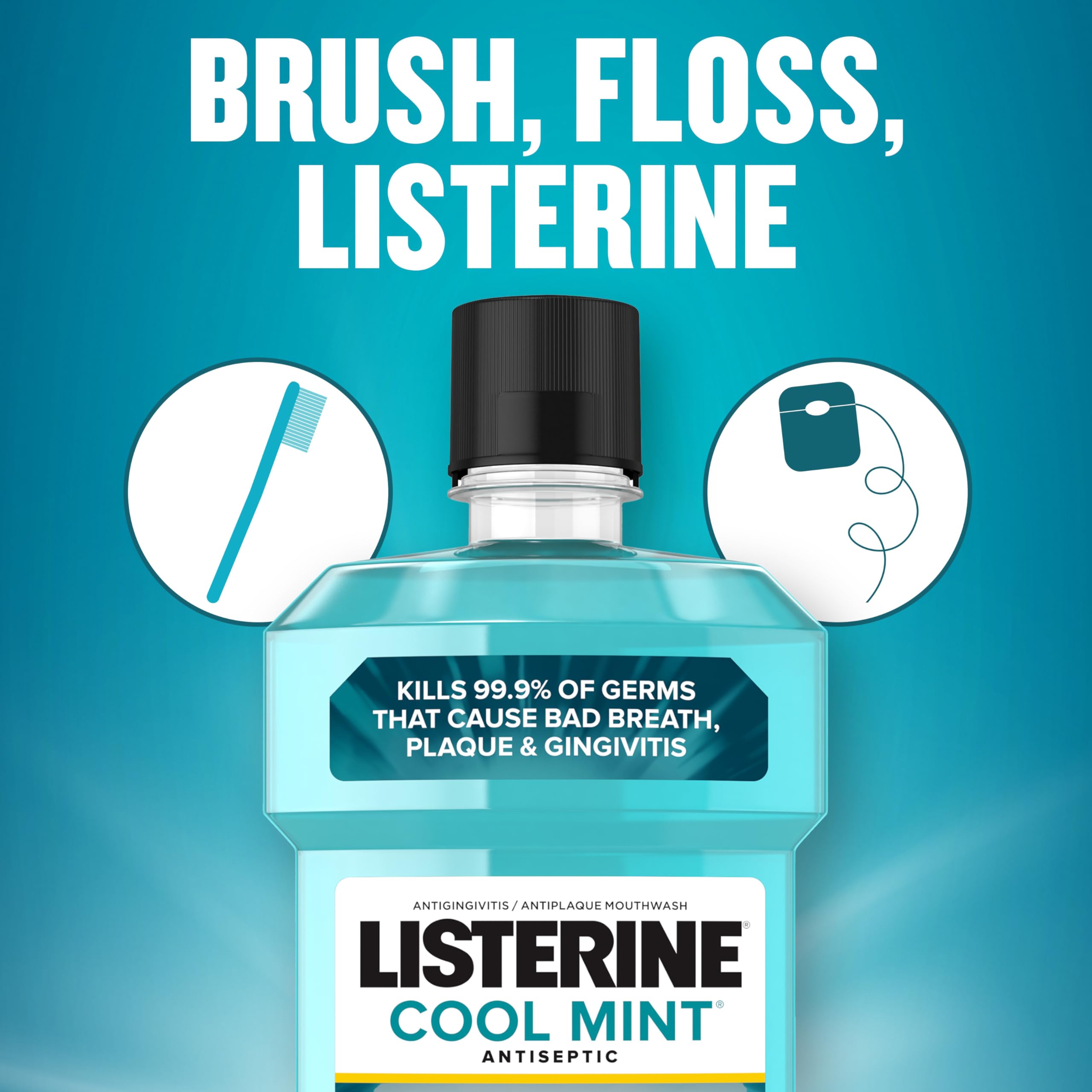 Foto 6 pulgar | Enjuague Bucal Listerine Cool Mint  Antiséptico  250 Ml  8.5 Onzas Líquidas - Venta Internacional.