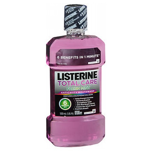 Foto 1 | Enjuague Bucal Listerine Total Care Anticaries Fresh Mint 500 Ml - Venta Internacional.