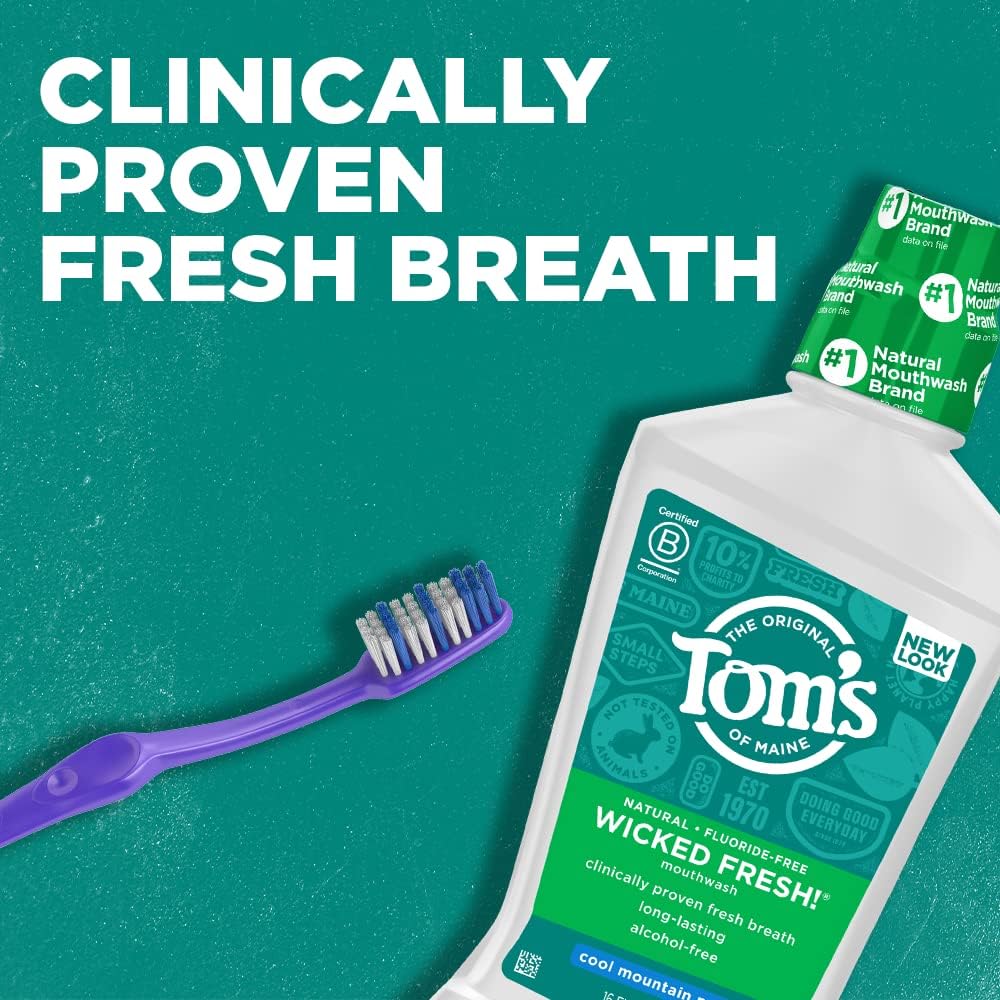Foto 2 | Enjuague Bucal Tom's Of Maine Wicked Fresh! Cool Mountain Mint  480 Ml - Venta Internacional.