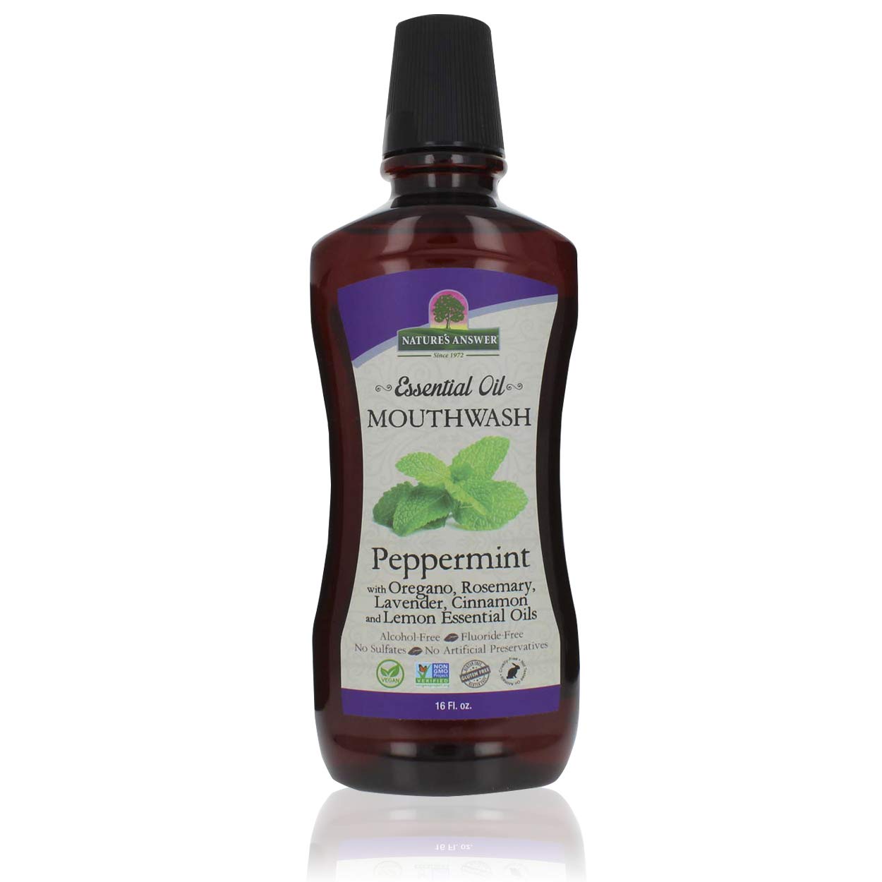 Foto 2 pulgar | Enjuague Bucal Nature's Answer  Aceite Esencial De Menta  473 Ml - Venta Internacional.