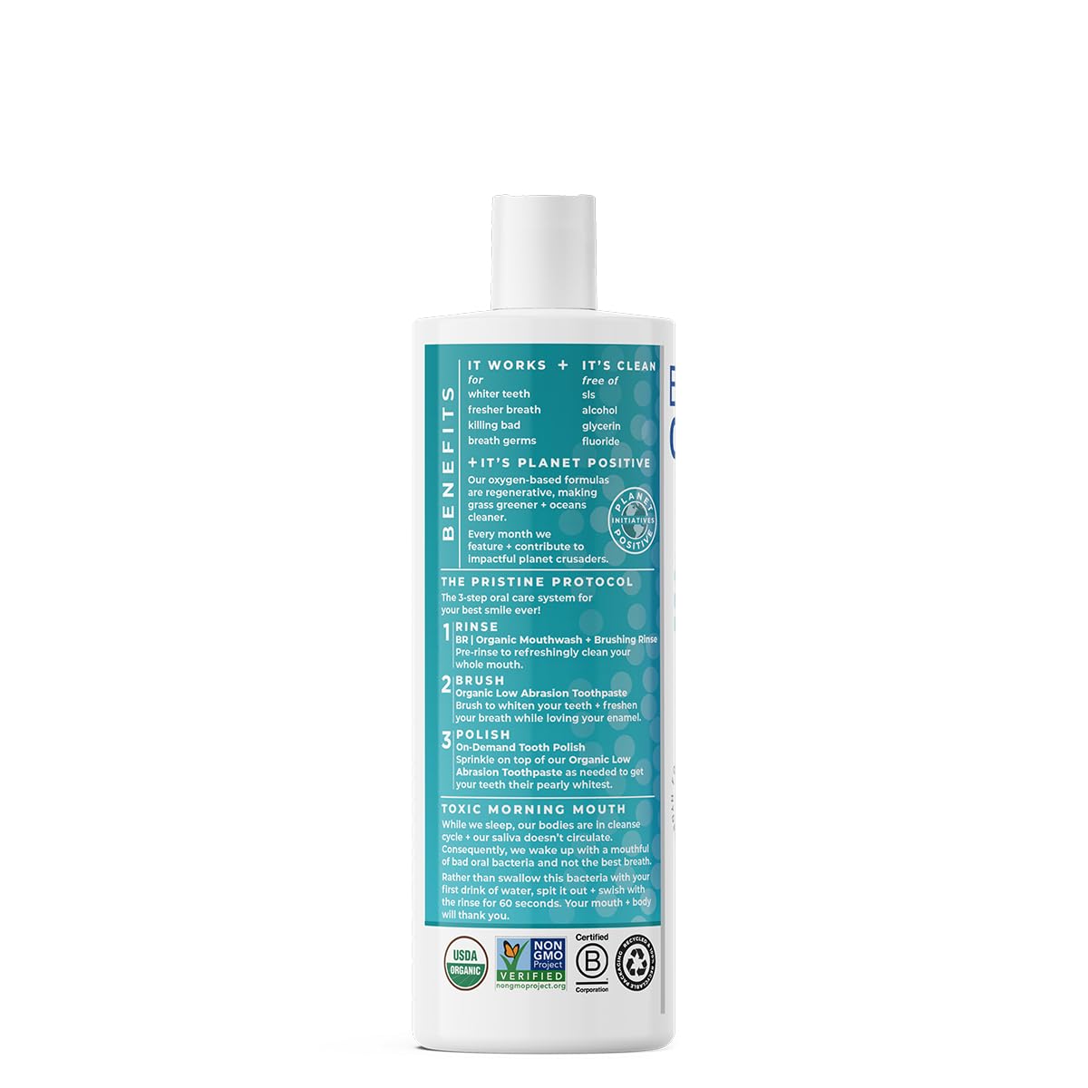 Foto 3 pulgar | Enjuague Bucal Essential Oxygen Certificado Br Organic 480 Ml - Venta Internacional.