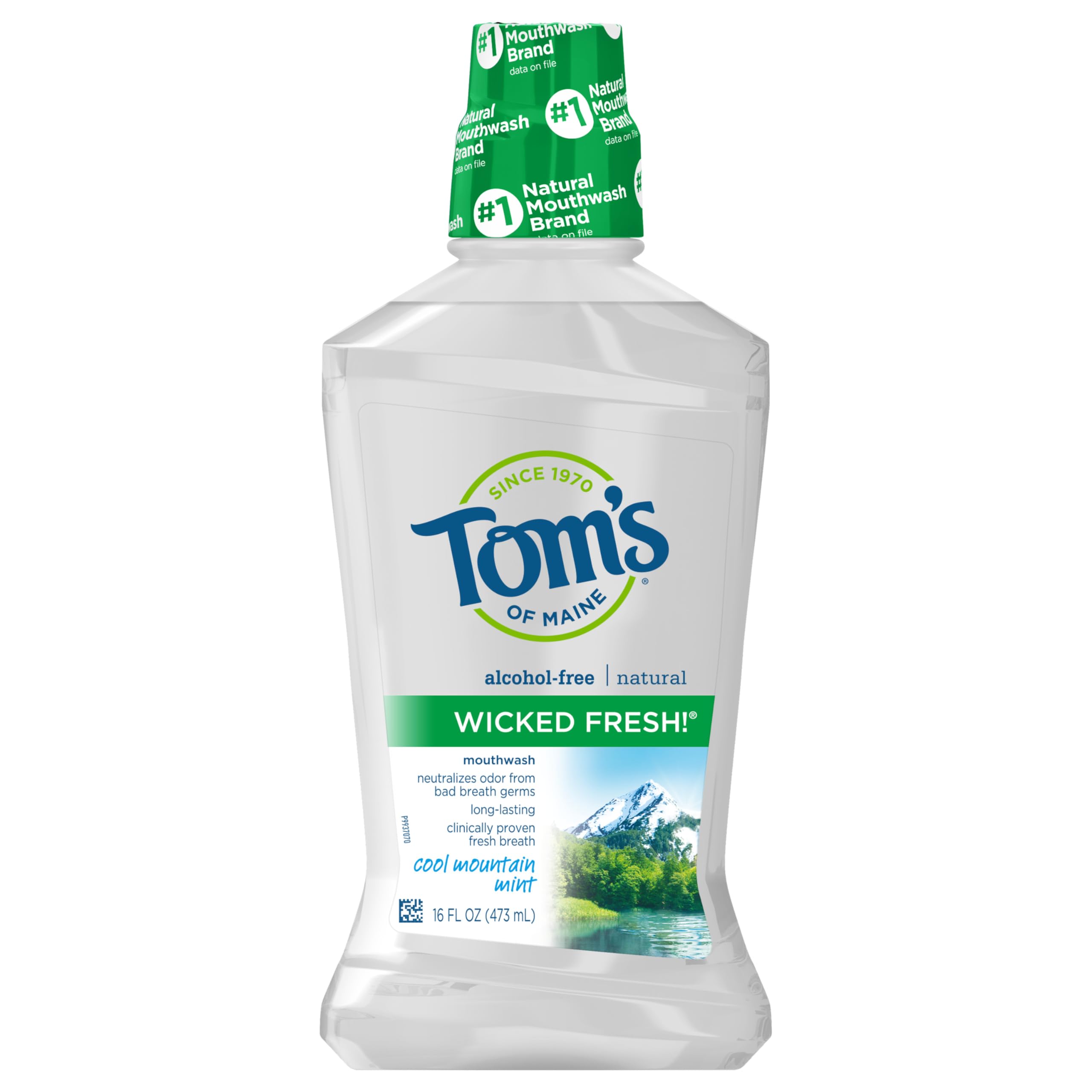Foto 2 | Enjuague Bucal Tom's Of Maine Wicked Fresh Cool Mountain Mint 480 Ml  Paquete De 6 - Venta Internacional.