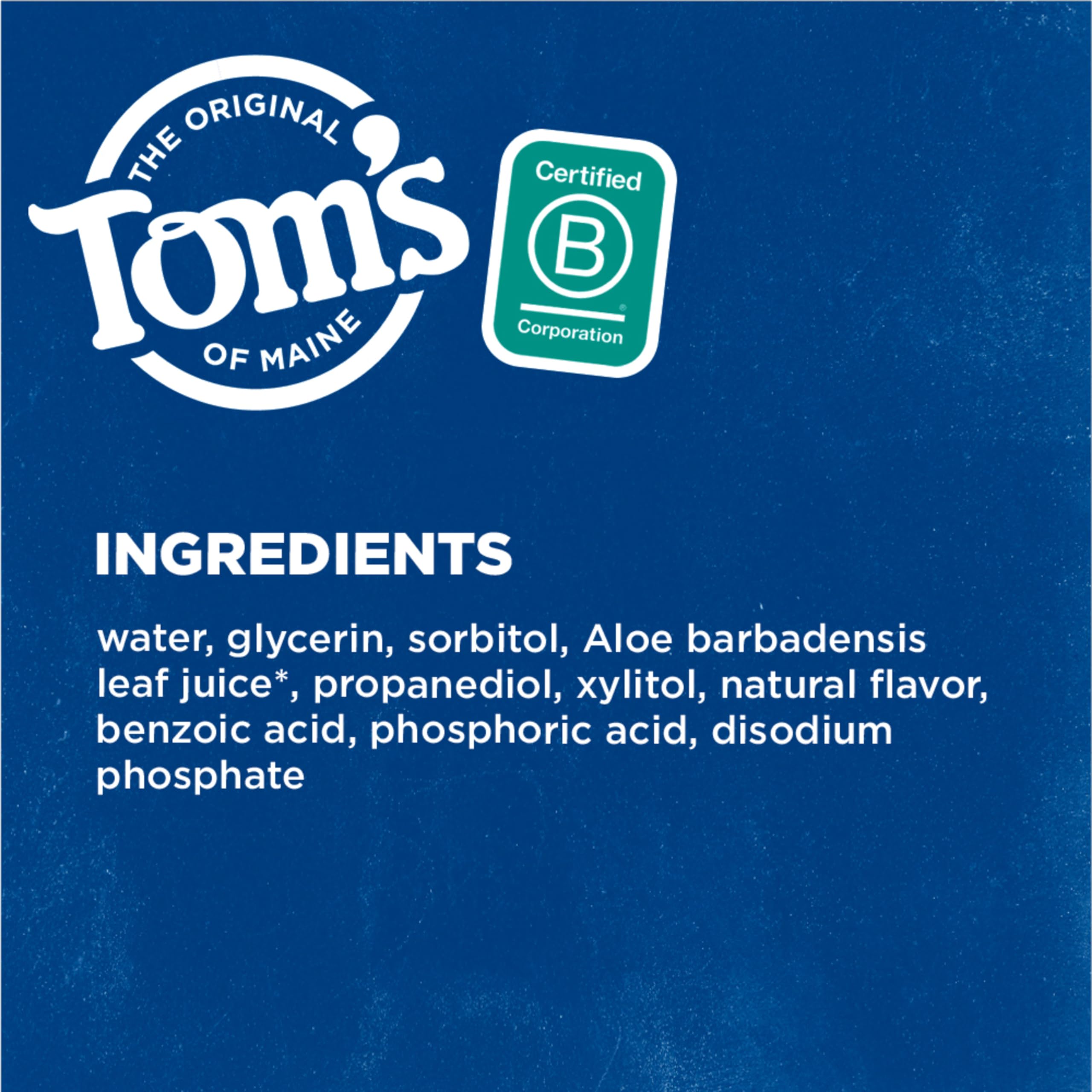 Foto 6 pulgar | Enjuague Bucal Tom's Of Maine Whole Care Con Flúor Natural 480 Ml X 3 - Venta Internacional.