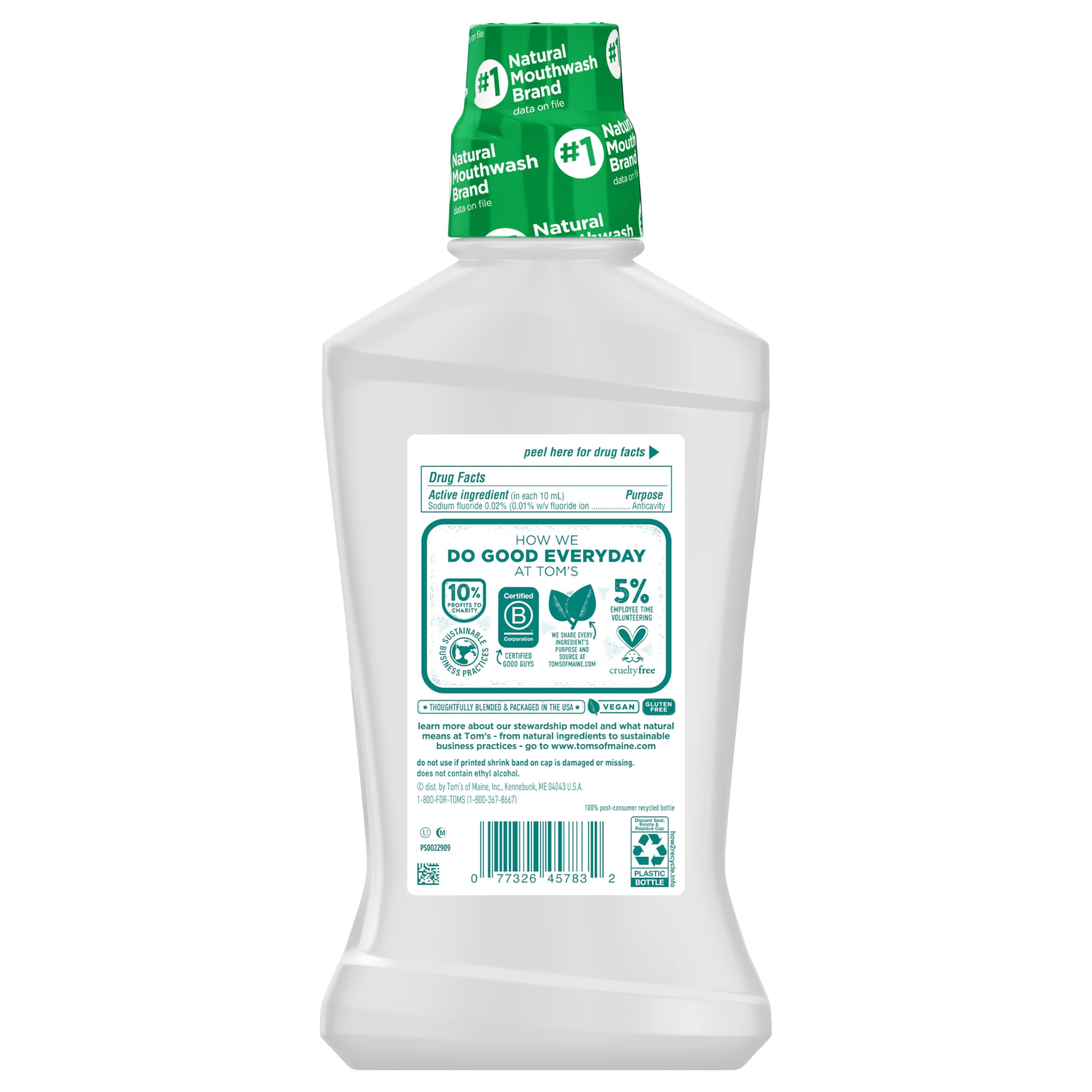 Foto 8 pulgar | Enjuague Bucal Tom's Of Maine Whole Care Con Flúor Natural 480 Ml X 3 - Venta Internacional.