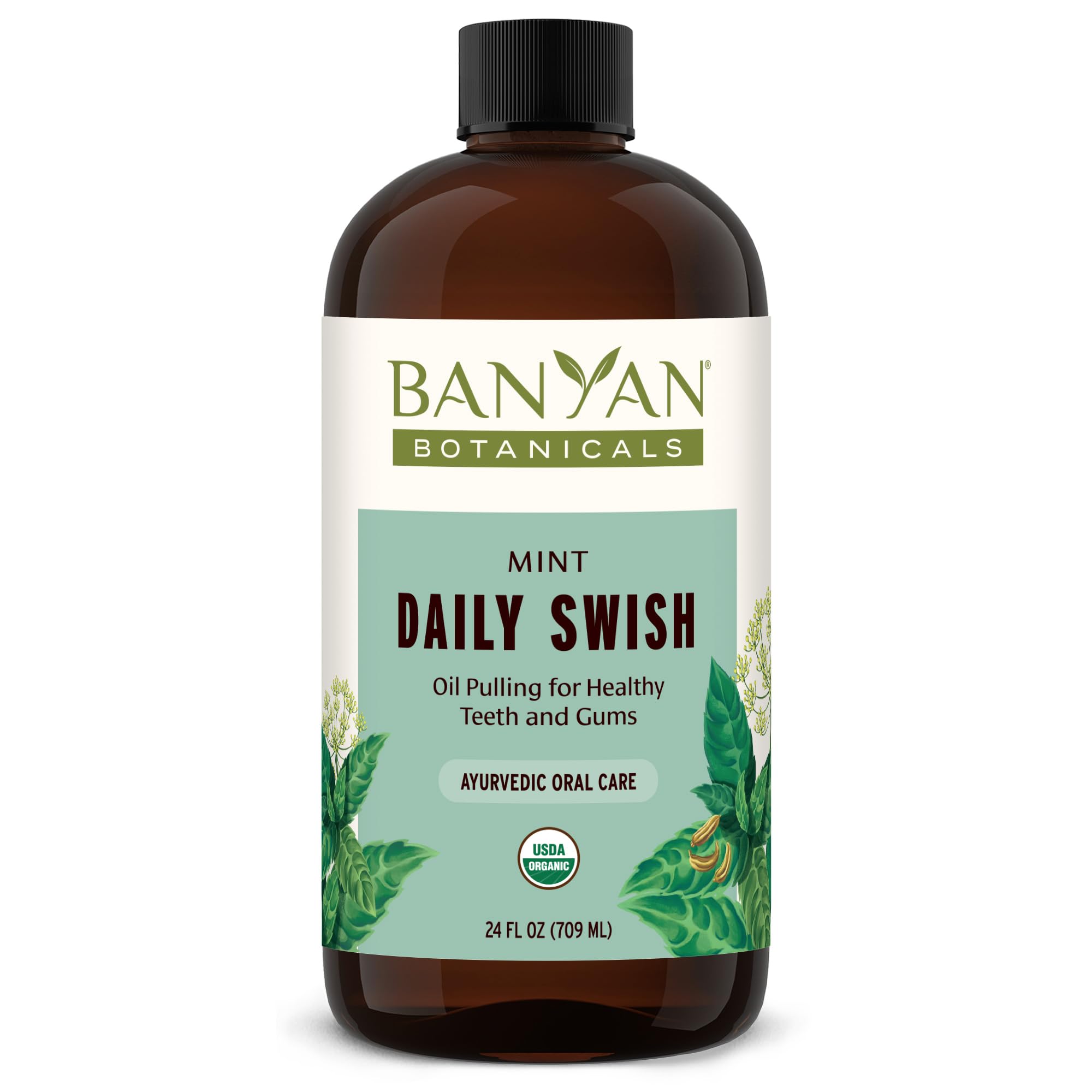 Foto 1 | Enjuague Bucal Banyan Botanicals Mint Daily Swish 710 Ml Orgánico - Venta Internacional.