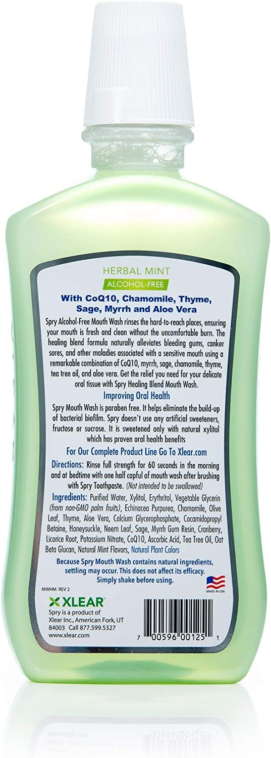 Foto 4 pulgar | Enjuague Bucal Spry Natural  Sin Xilitol Y Flúor  Soporte Para Esmalte  480 Ml - Venta Internacional.