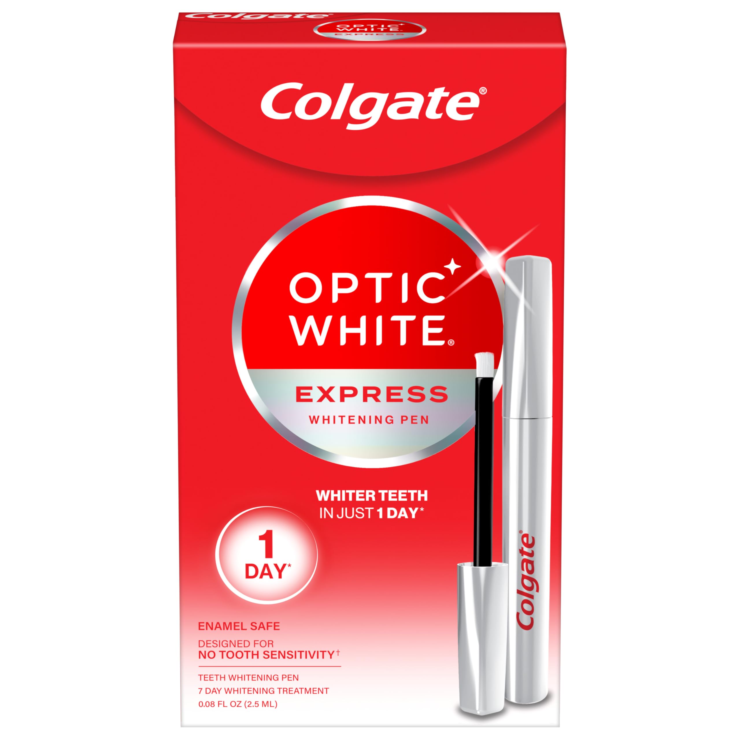 Foto 2 pulgar | Bolígrafo Blanqueador De Dientes Colgate Optic White Express 2 Ml - Venta Internacional.