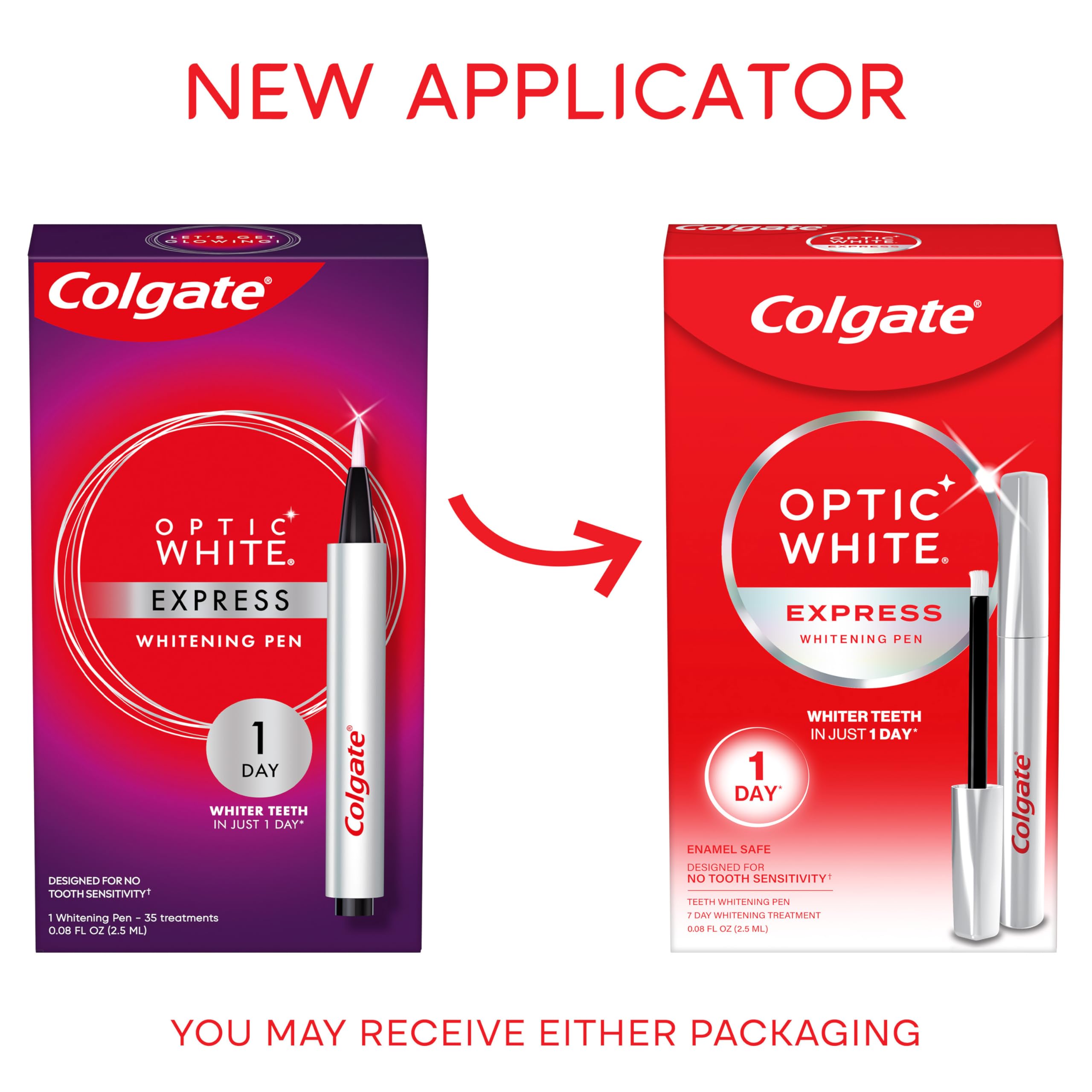 Foto 3 pulgar | Bolígrafo Blanqueador De Dientes Colgate Optic White Express 2 Ml - Venta Internacional.