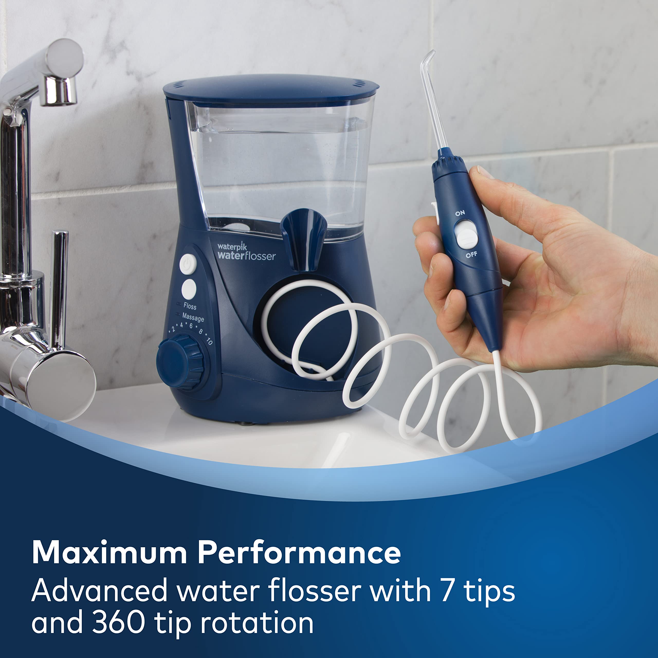 Foto 4 pulgar | Hilo Dental Waterpik Aquarius Professional Blue Wp-663 - Venta Internacional.